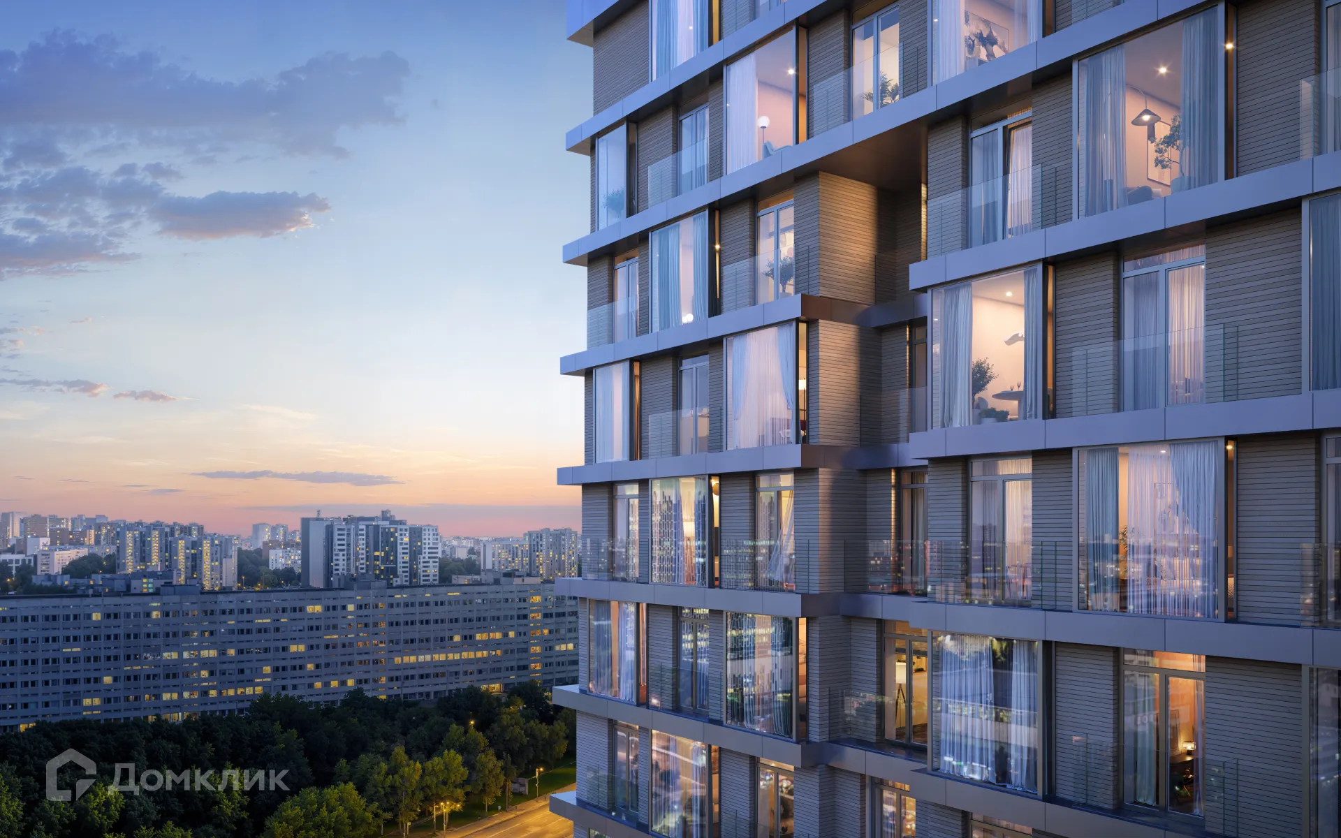 Планировка 1-комнатной квартиры 34 м² в ЖК ТАТУМ, г. Москва — фото 2