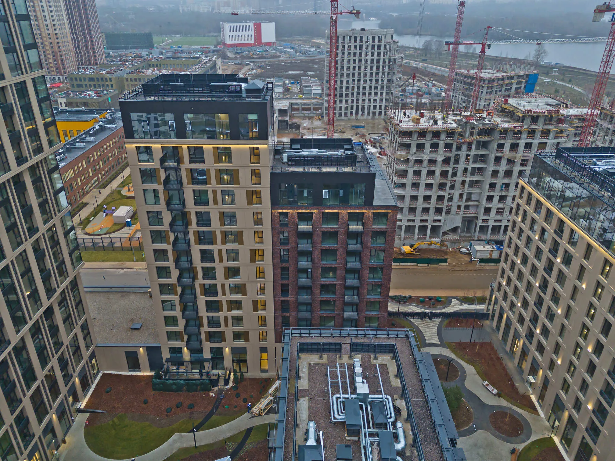 ЖК "Клубный город на реке Primavera" (Клубный город на реке Примавера) ход строительства