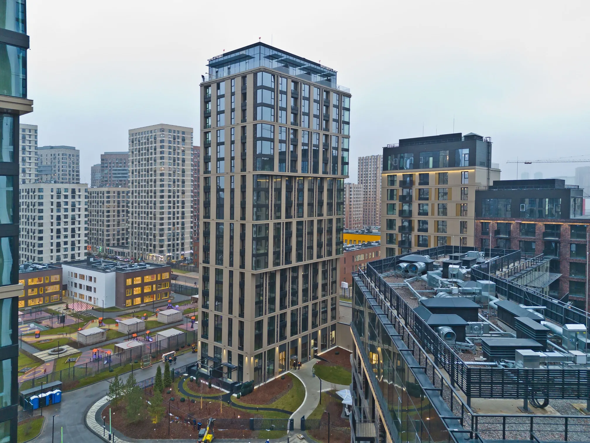 ЖК "Клубный город на реке Primavera" (Клубный город на реке Примавера) ход строительства