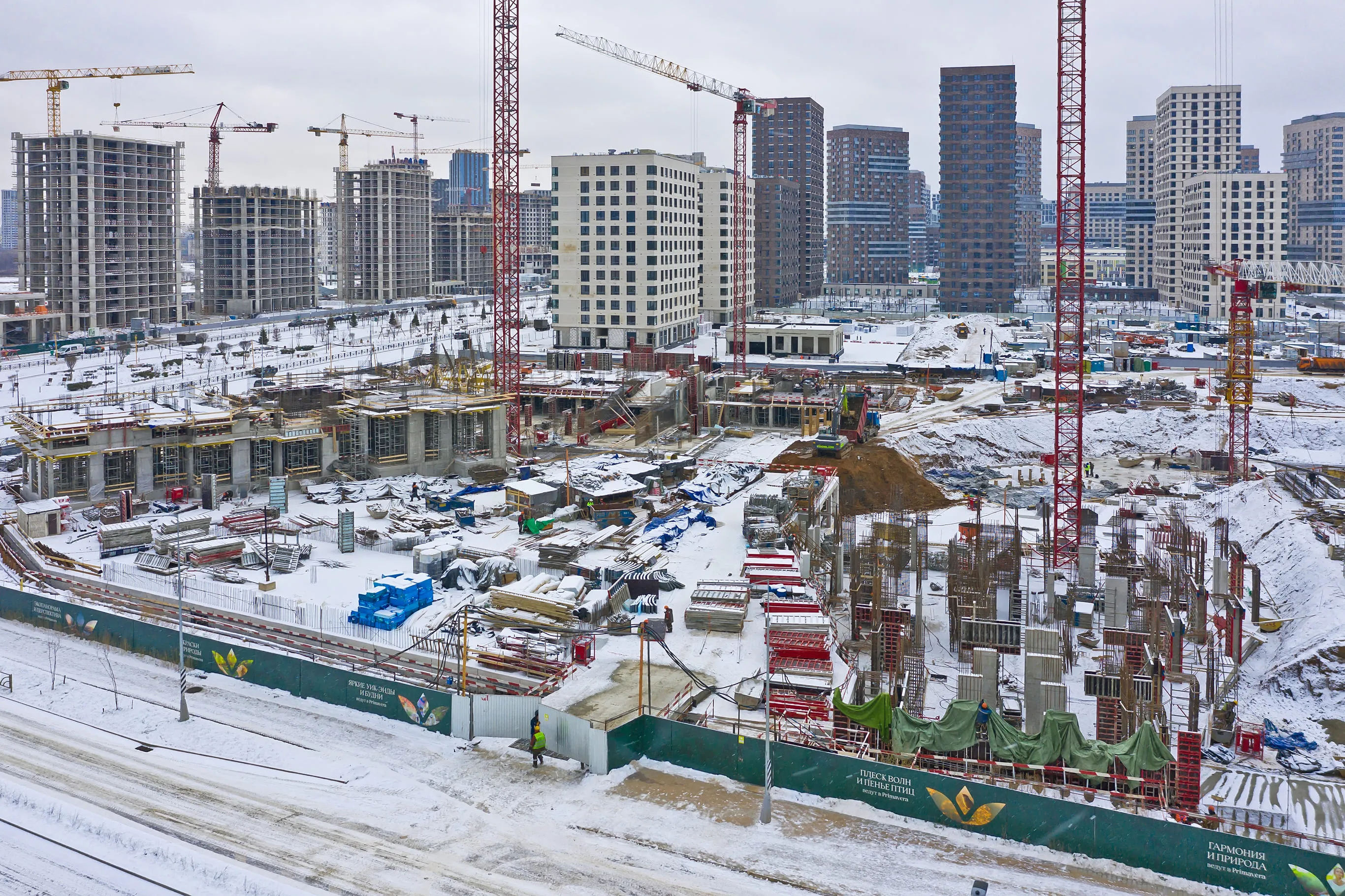 ЖК "Клубный город на реке Primavera" (Клубный город на реке Примавера) ход строительства