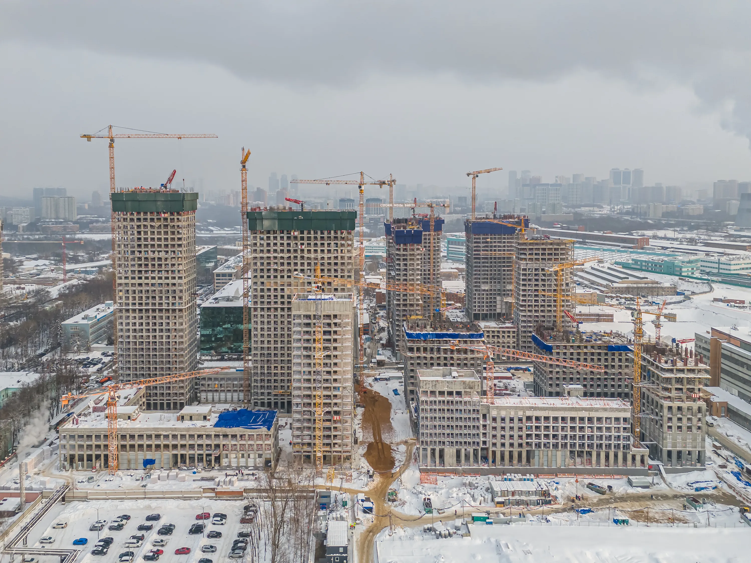 ЖК SET (СEТ) ход строительства