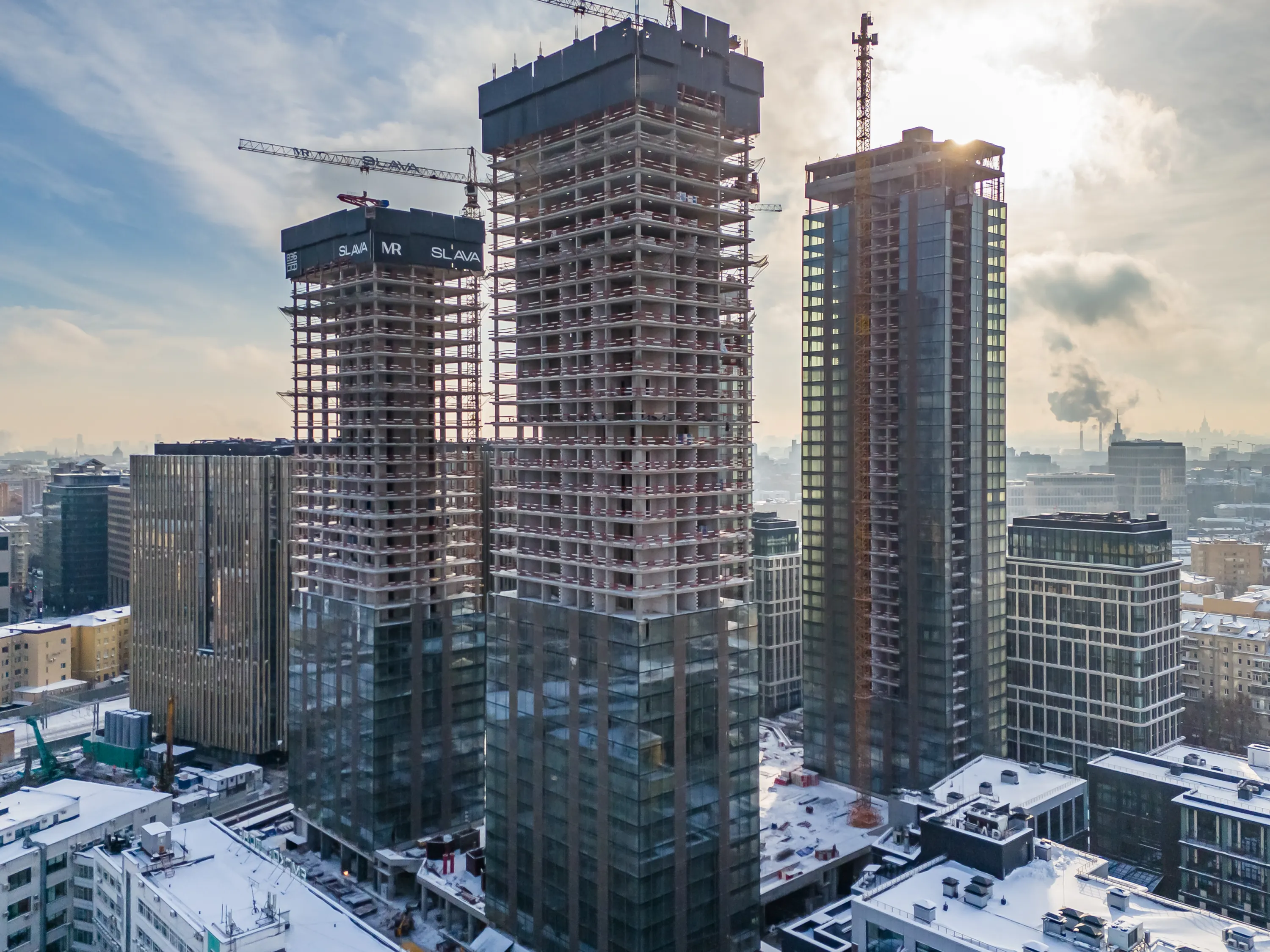 ЖК Жилой комплекс премиум-класса SLAVA (СЛАВА) ход строительства