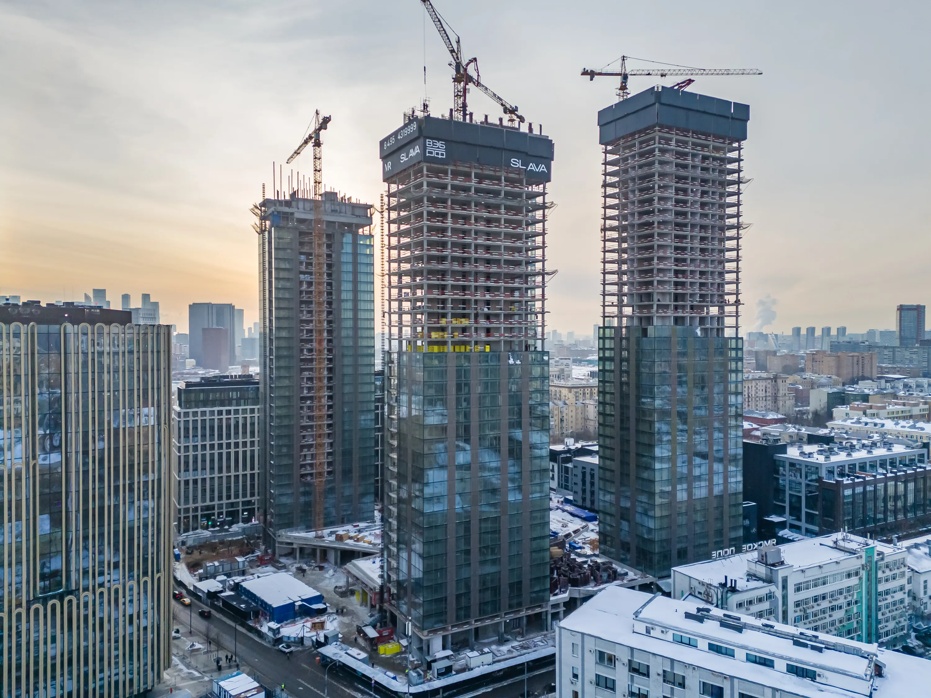 ЖК Жилой комплекс премиум-класса SLAVA (СЛАВА) ход строительства