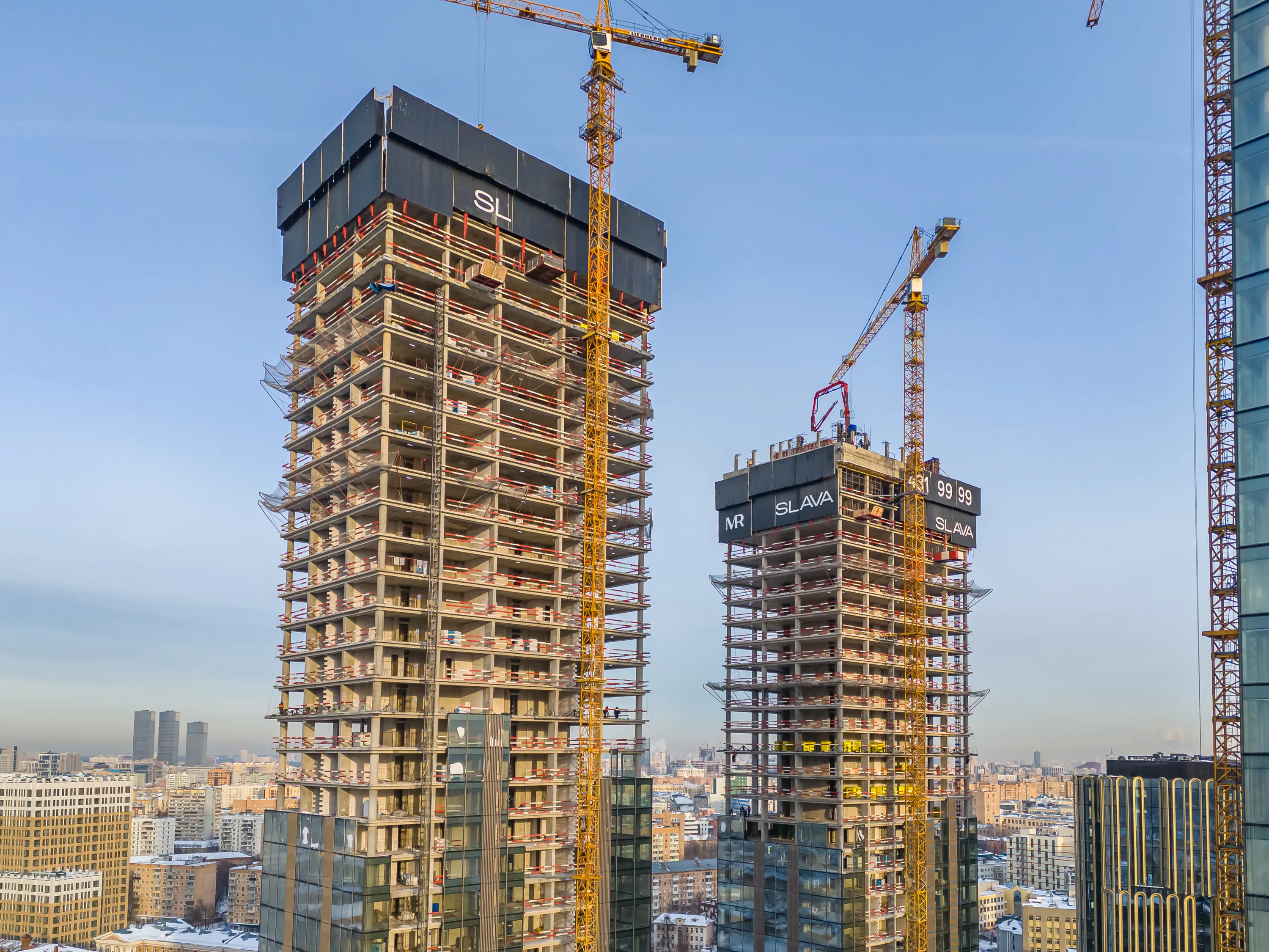 ЖК Жилой комплекс премиум-класса SLAVA (СЛАВА) ход строительства