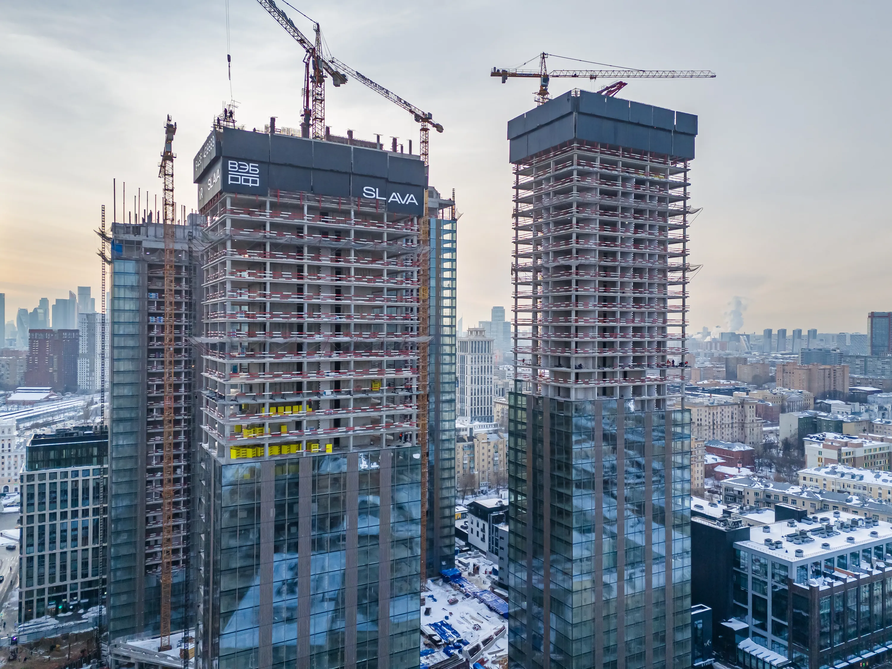 ЖК Жилой комплекс премиум-класса SLAVA (СЛАВА) ход строительства
