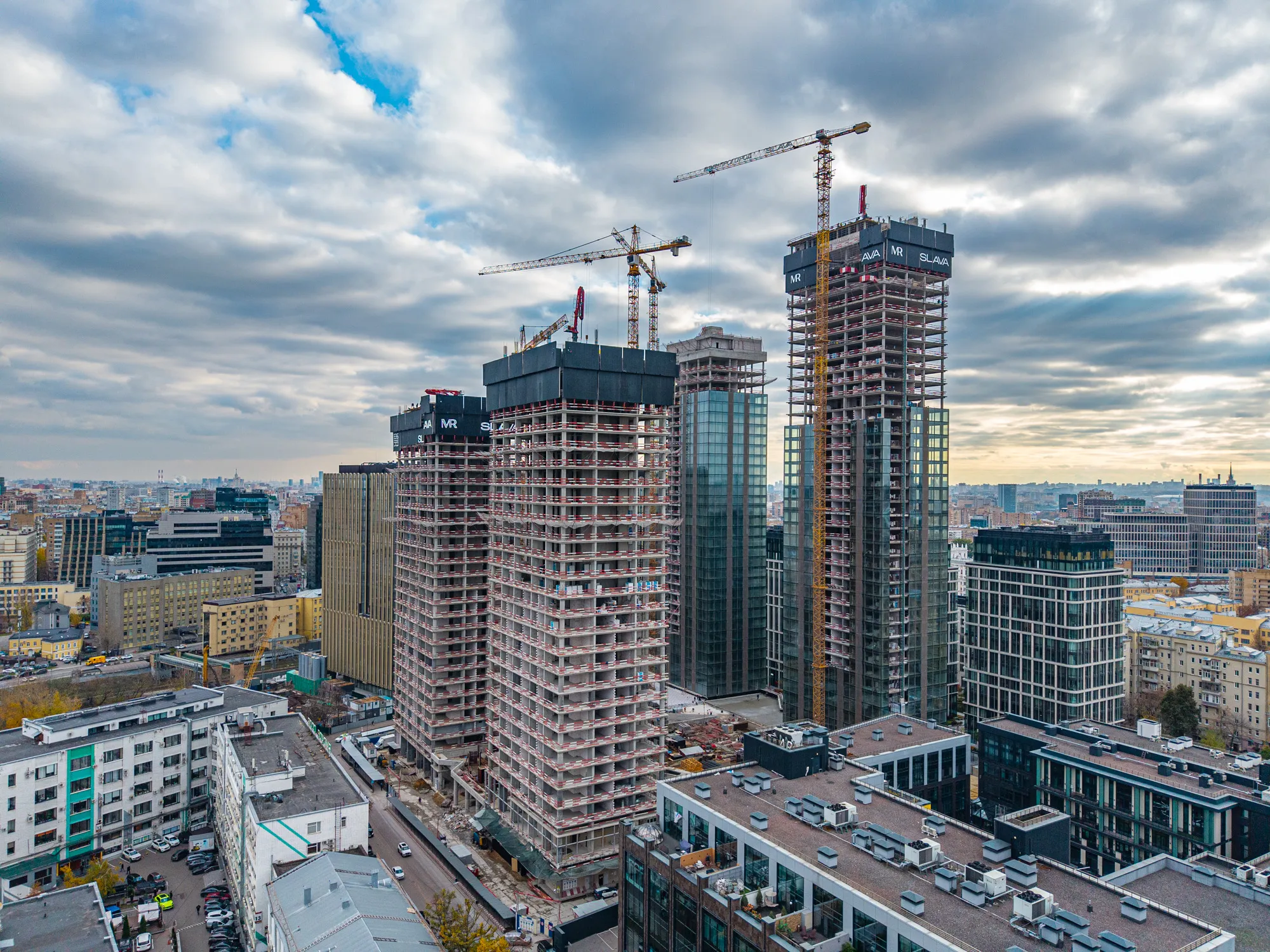 ЖК Жилой комплекс премиум-класса SLAVA (СЛАВА) ход строительства