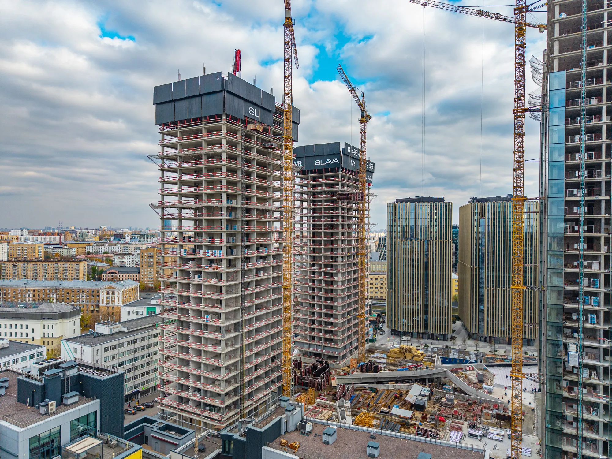 ЖК Жилой комплекс премиум-класса SLAVA (СЛАВА) ход строительства