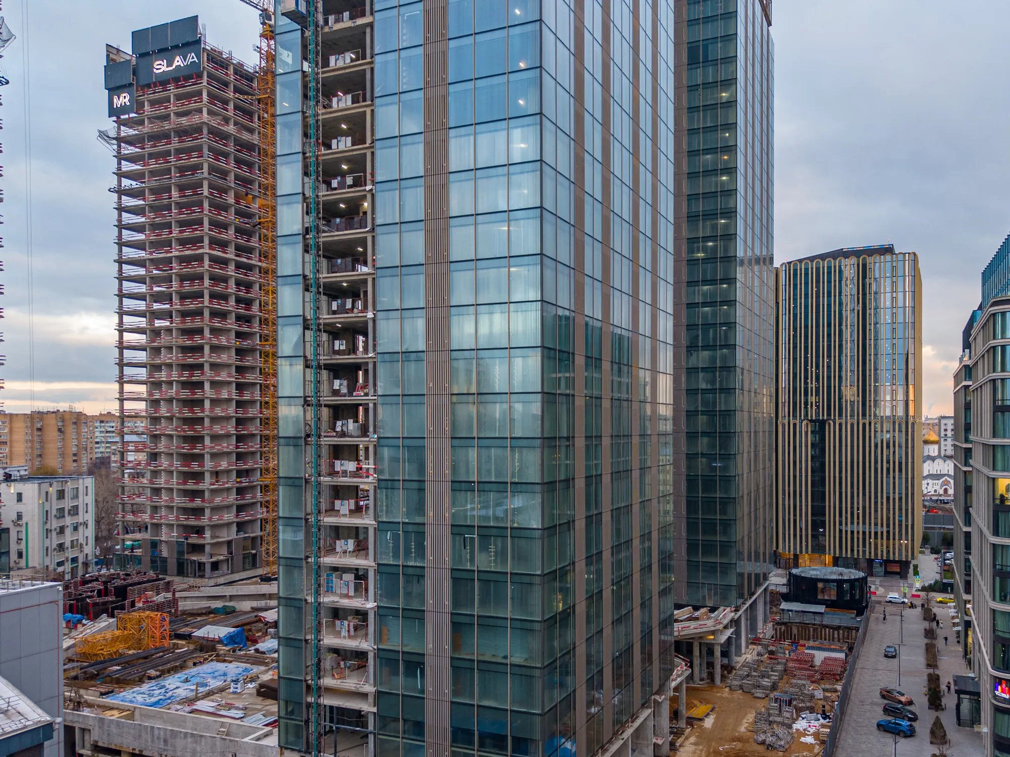ЖК Жилой комплекс премиум-класса SLAVA (СЛАВА) ход строительства