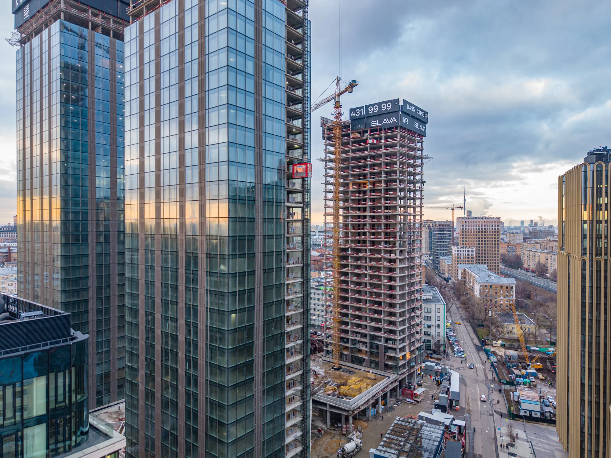 ЖК Жилой комплекс премиум-класса SLAVA (СЛАВА) ход строительства