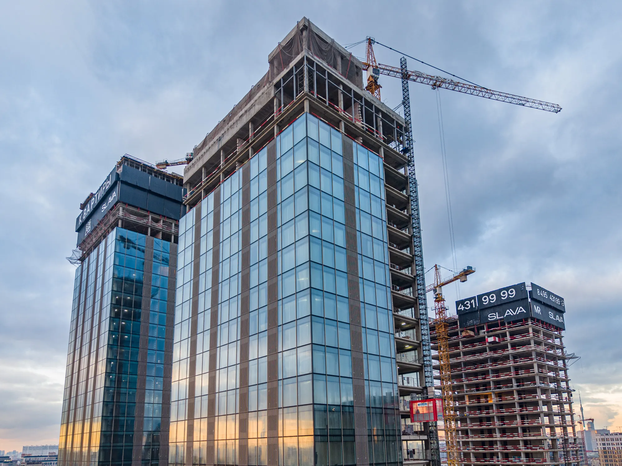 ЖК Жилой комплекс премиум-класса SLAVA (СЛАВА) ход строительства