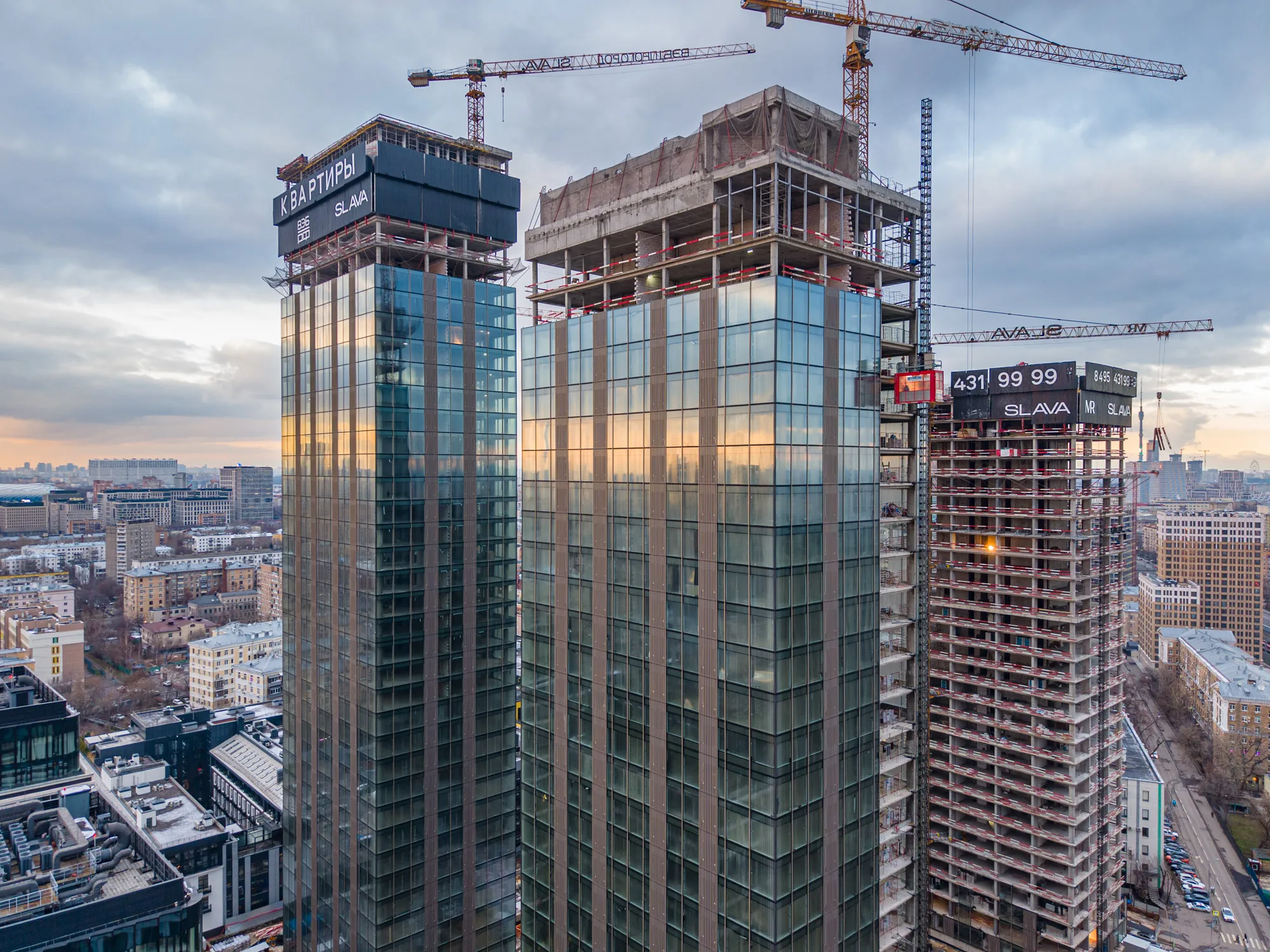 ЖК Жилой комплекс премиум-класса SLAVA (СЛАВА) ход строительства