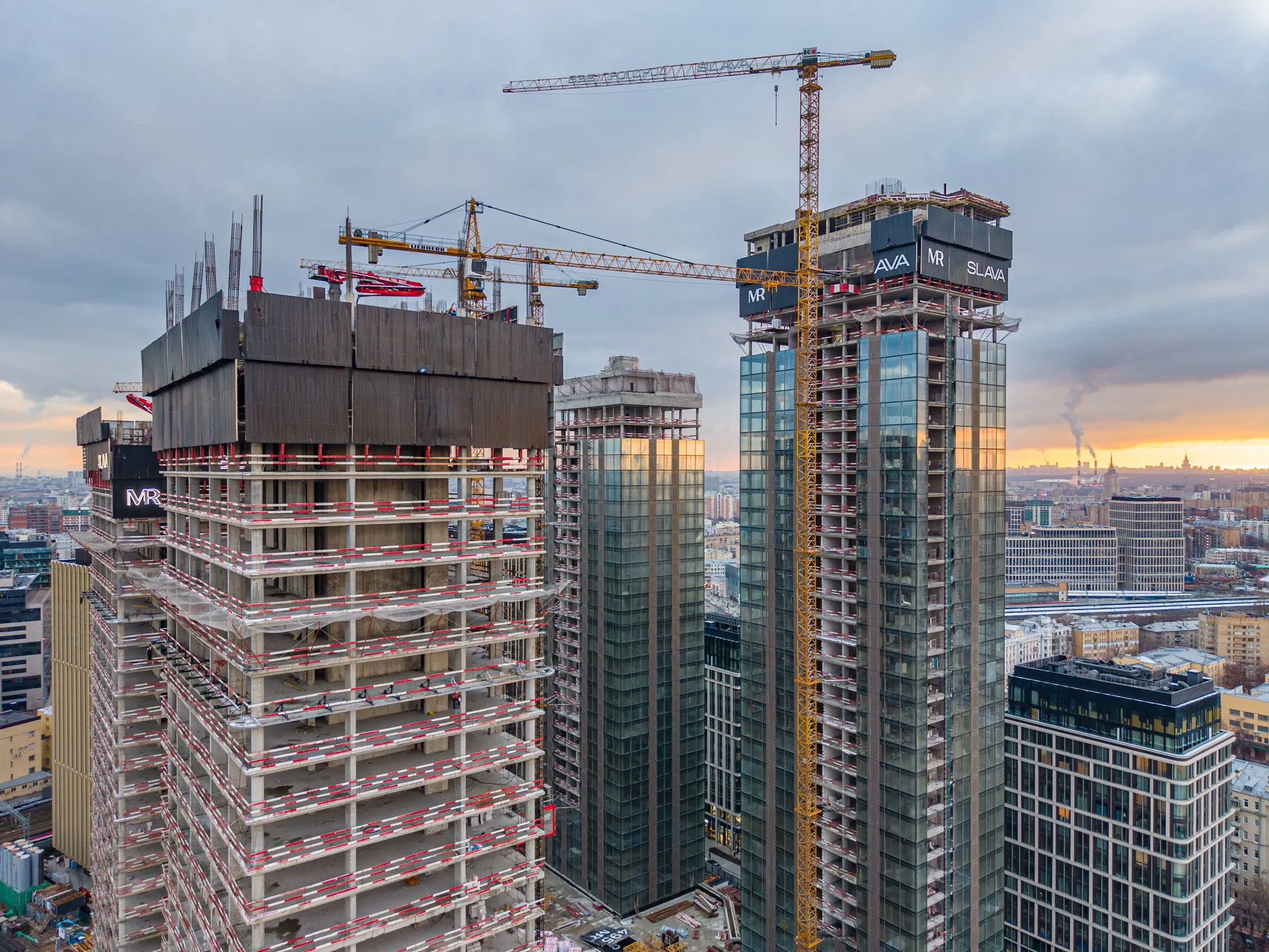 ЖК Жилой комплекс премиум-класса SLAVA (СЛАВА) ход строительства