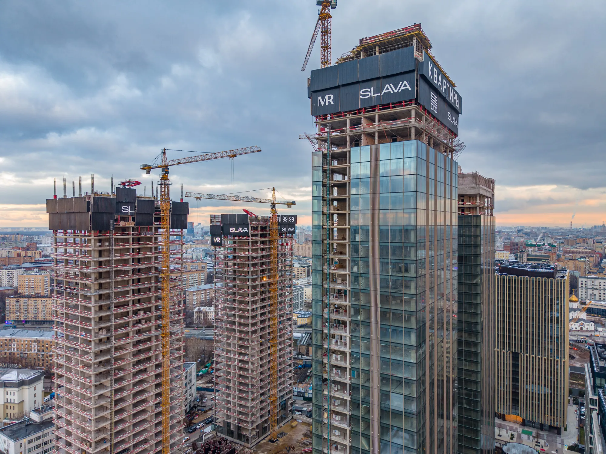 ЖК Жилой комплекс премиум-класса SLAVA (СЛАВА) ход строительства
