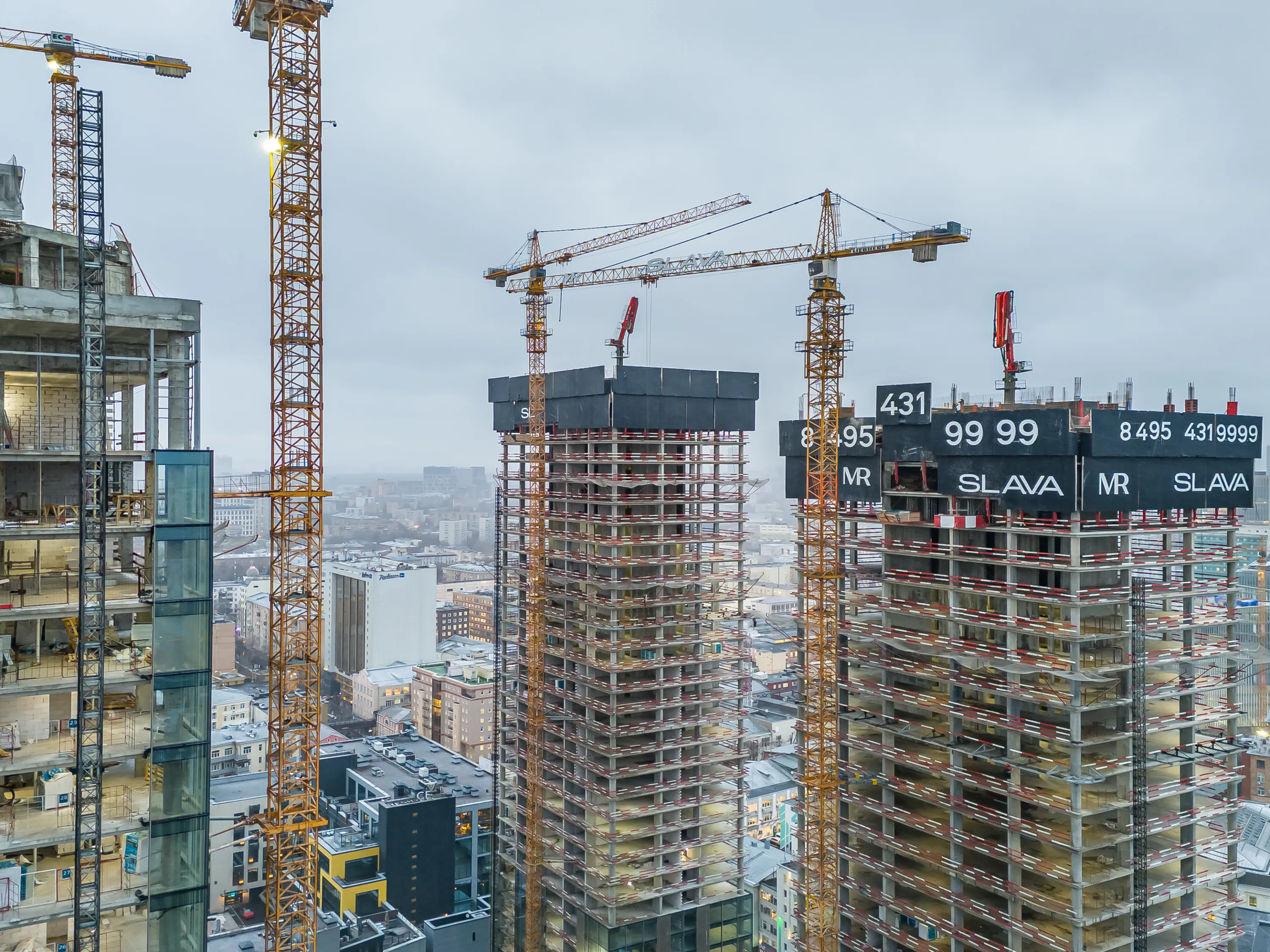 ЖК Жилой комплекс премиум-класса SLAVA (СЛАВА) ход строительства