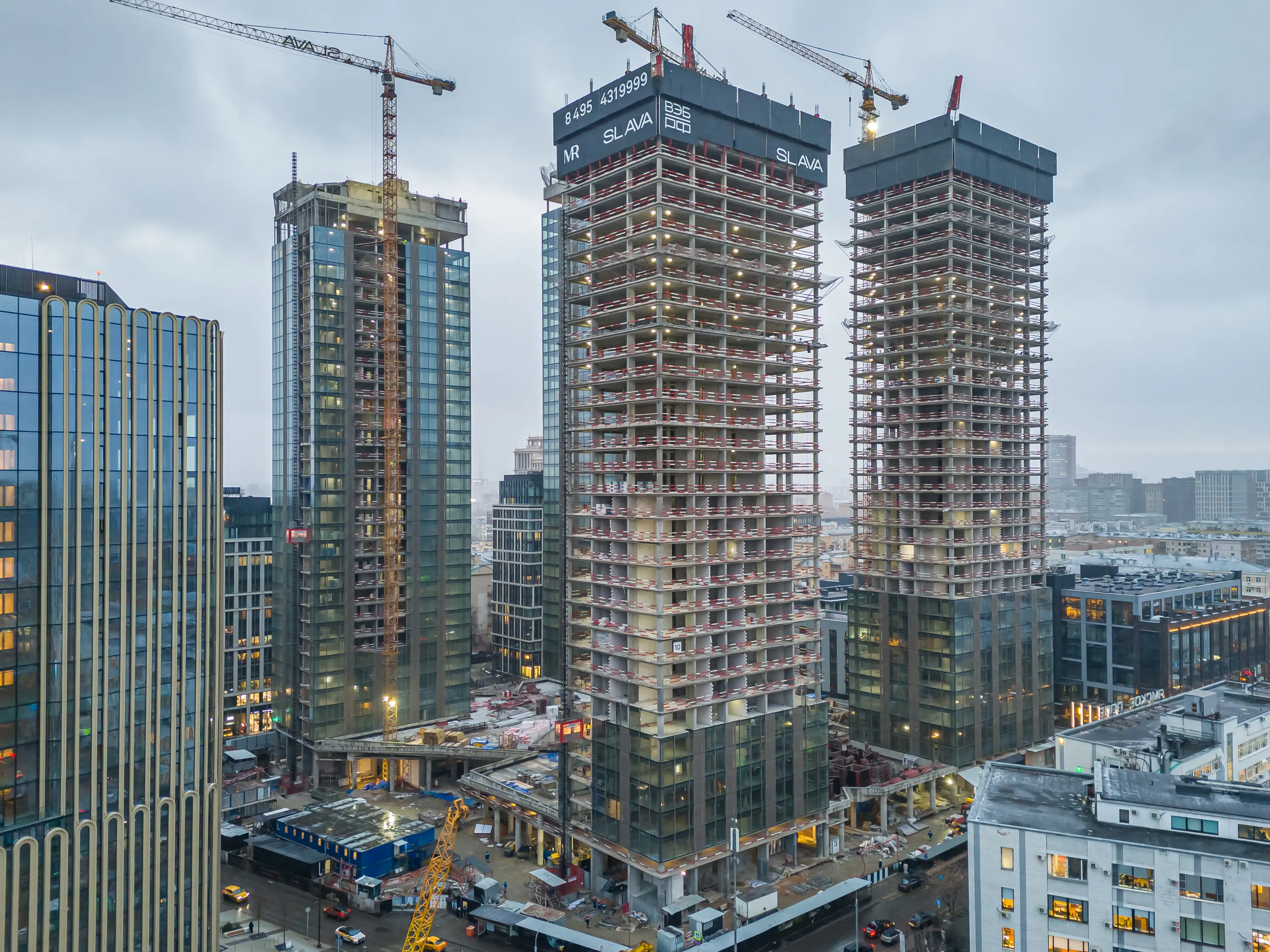 ЖК Жилой комплекс премиум-класса SLAVA (СЛАВА) ход строительства