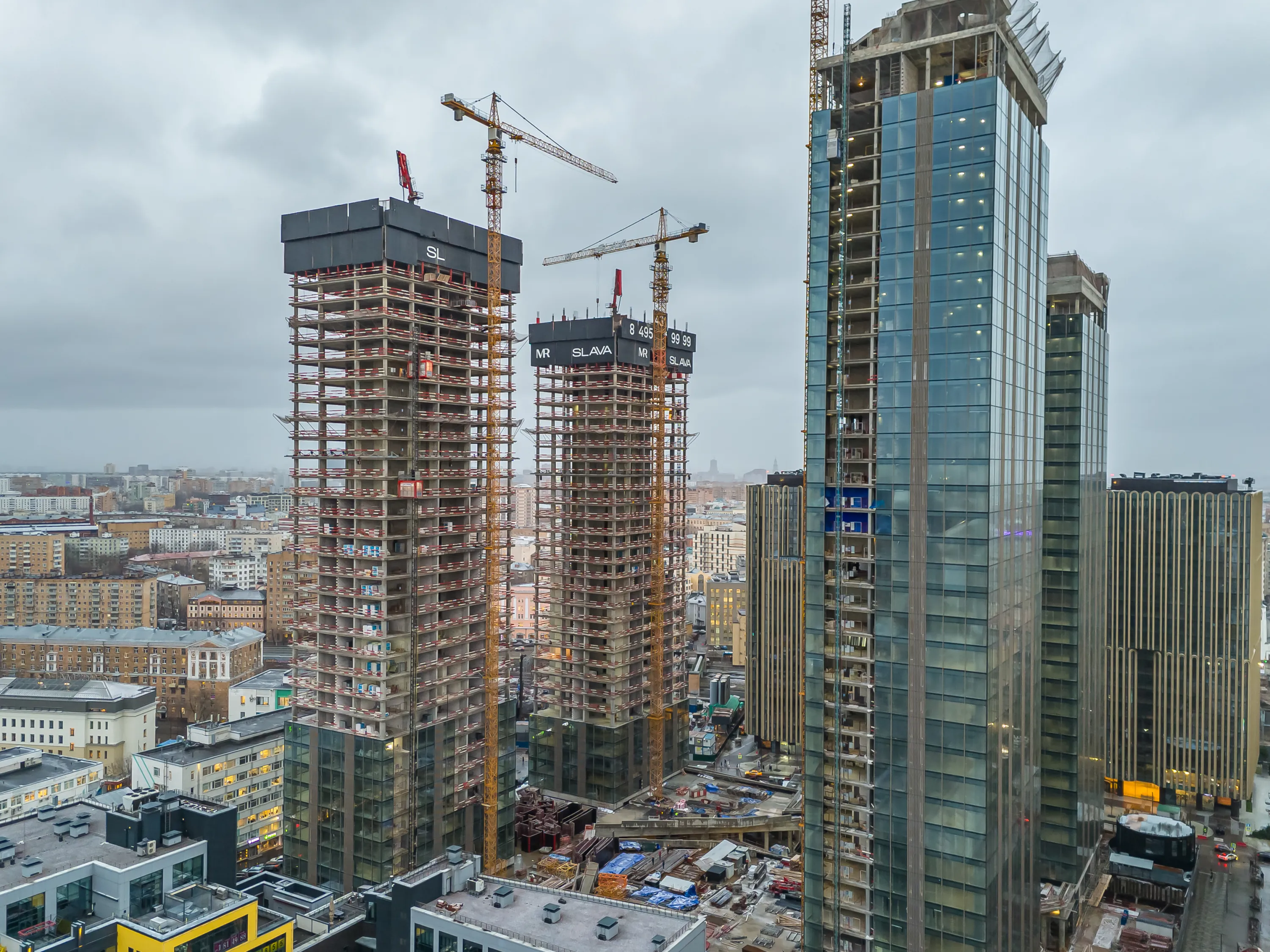 ЖК Жилой комплекс премиум-класса SLAVA (СЛАВА) ход строительства