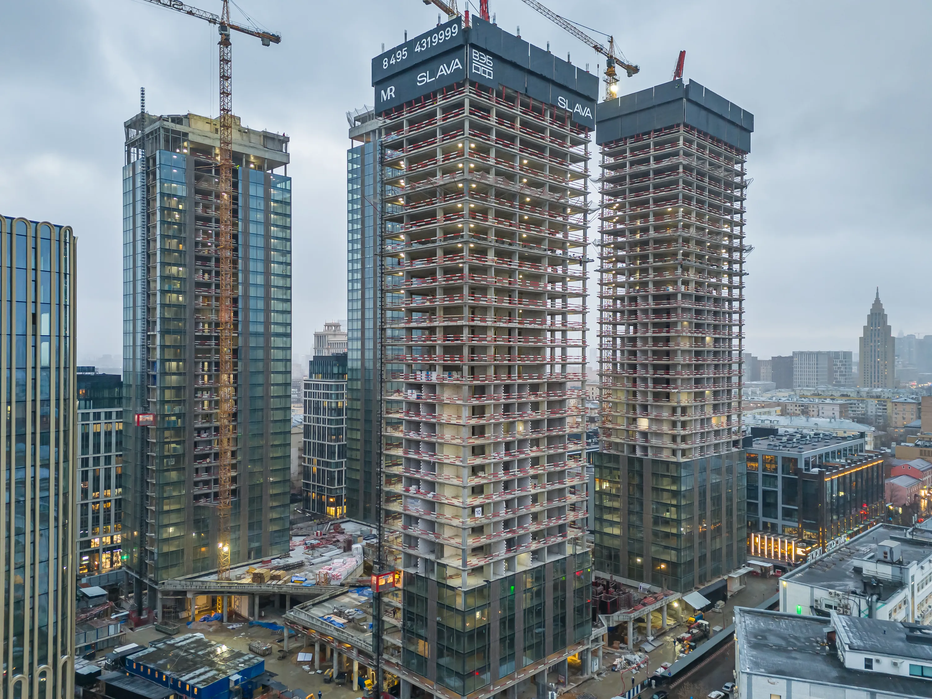 ЖК Жилой комплекс премиум-класса SLAVA (СЛАВА) ход строительства