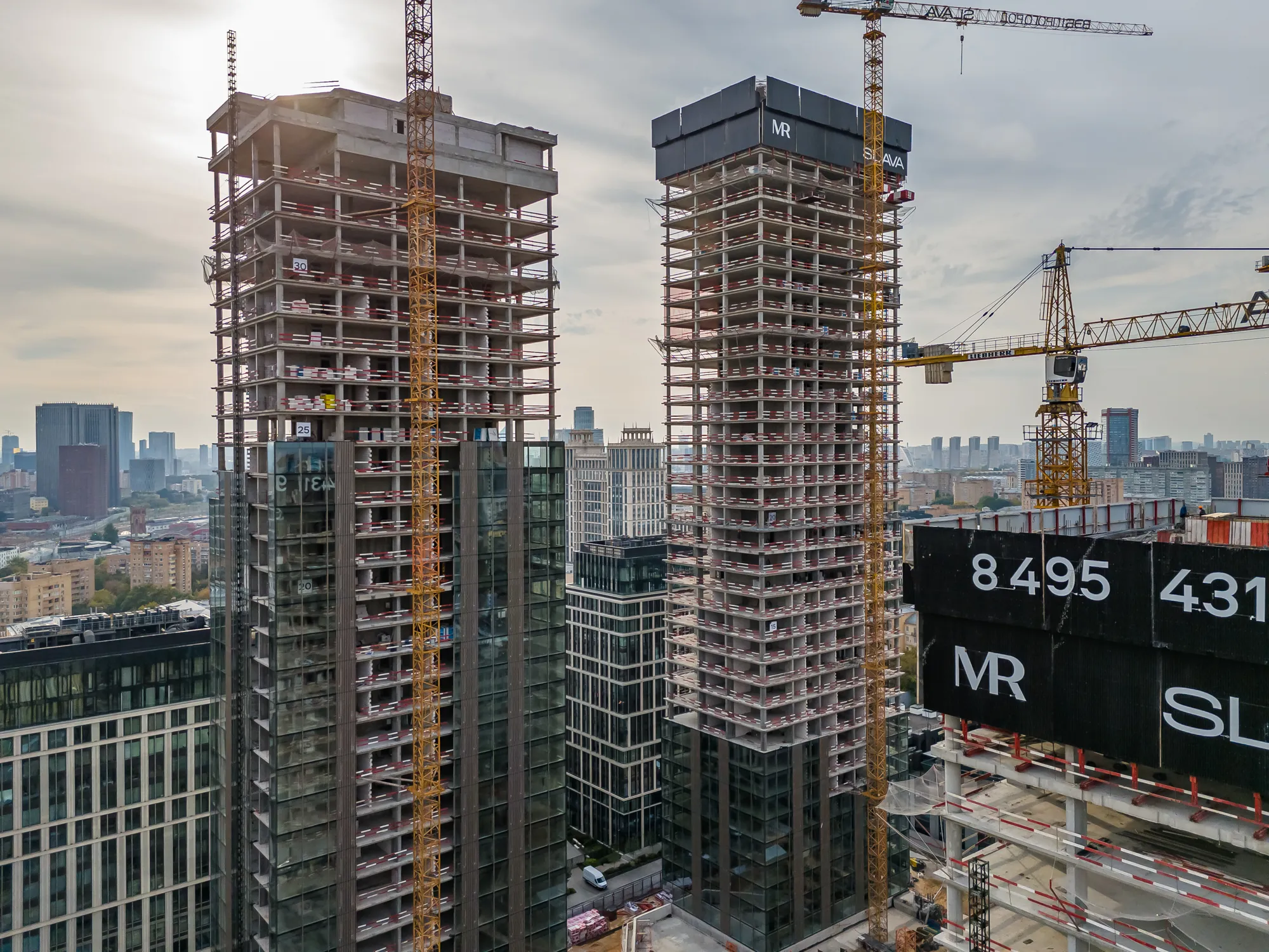 ЖК Жилой комплекс премиум-класса SLAVA (СЛАВА) ход строительства