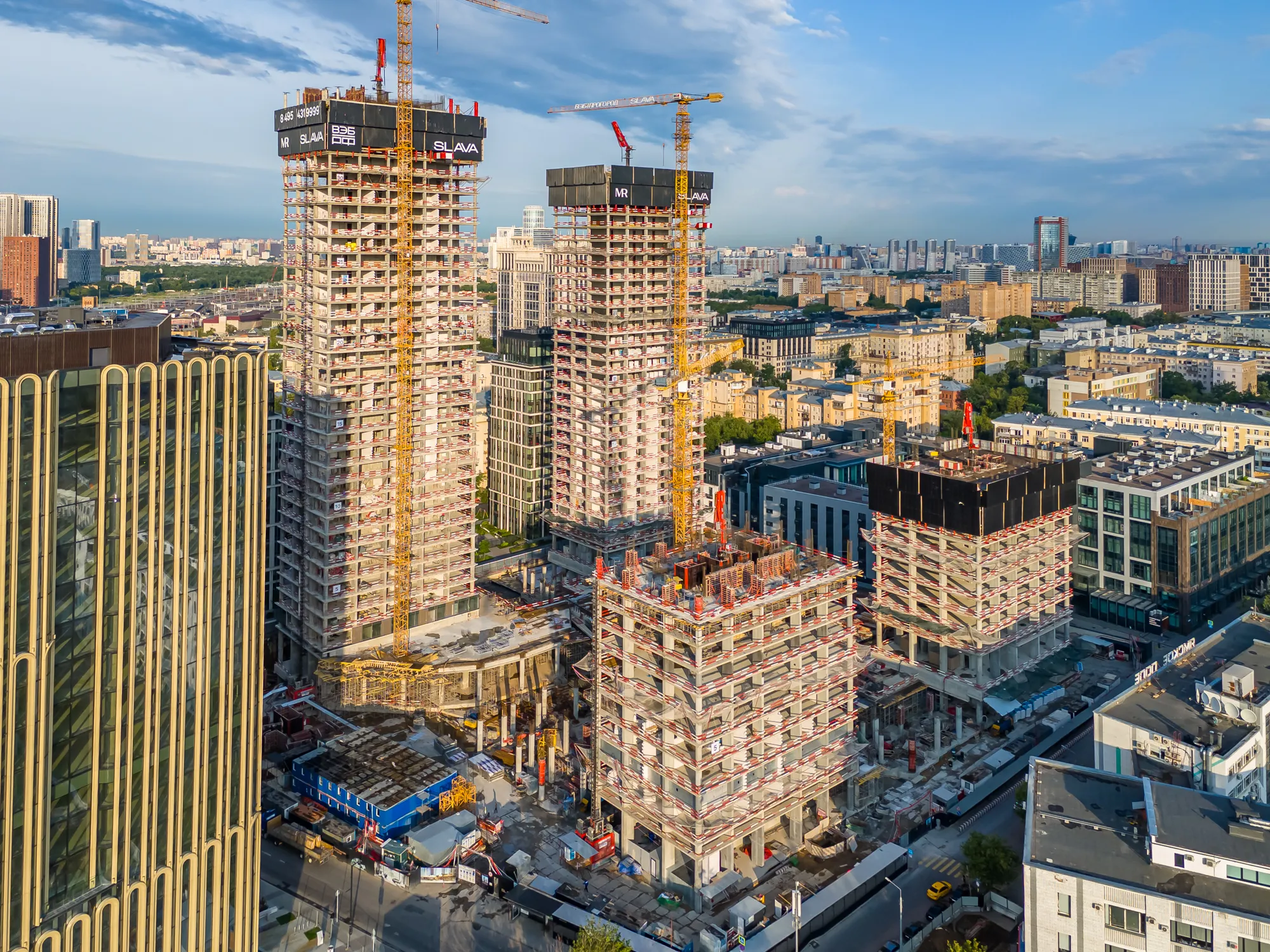 ЖК Жилой комплекс премиум-класса SLAVA (СЛАВА) ход строительства