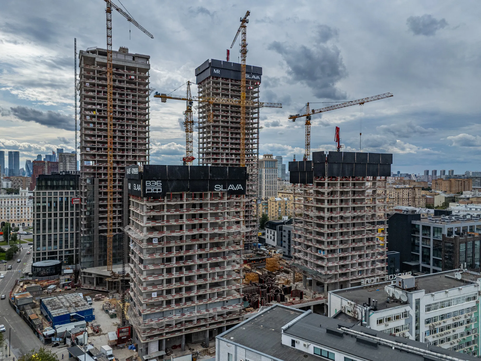 ЖК Жилой комплекс премиум-класса SLAVA (СЛАВА) ход строительства