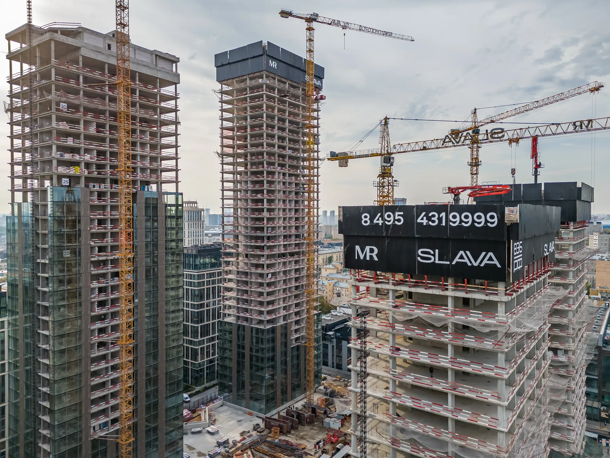 ЖК Жилой комплекс премиум-класса SLAVA (СЛАВА) ход строительства