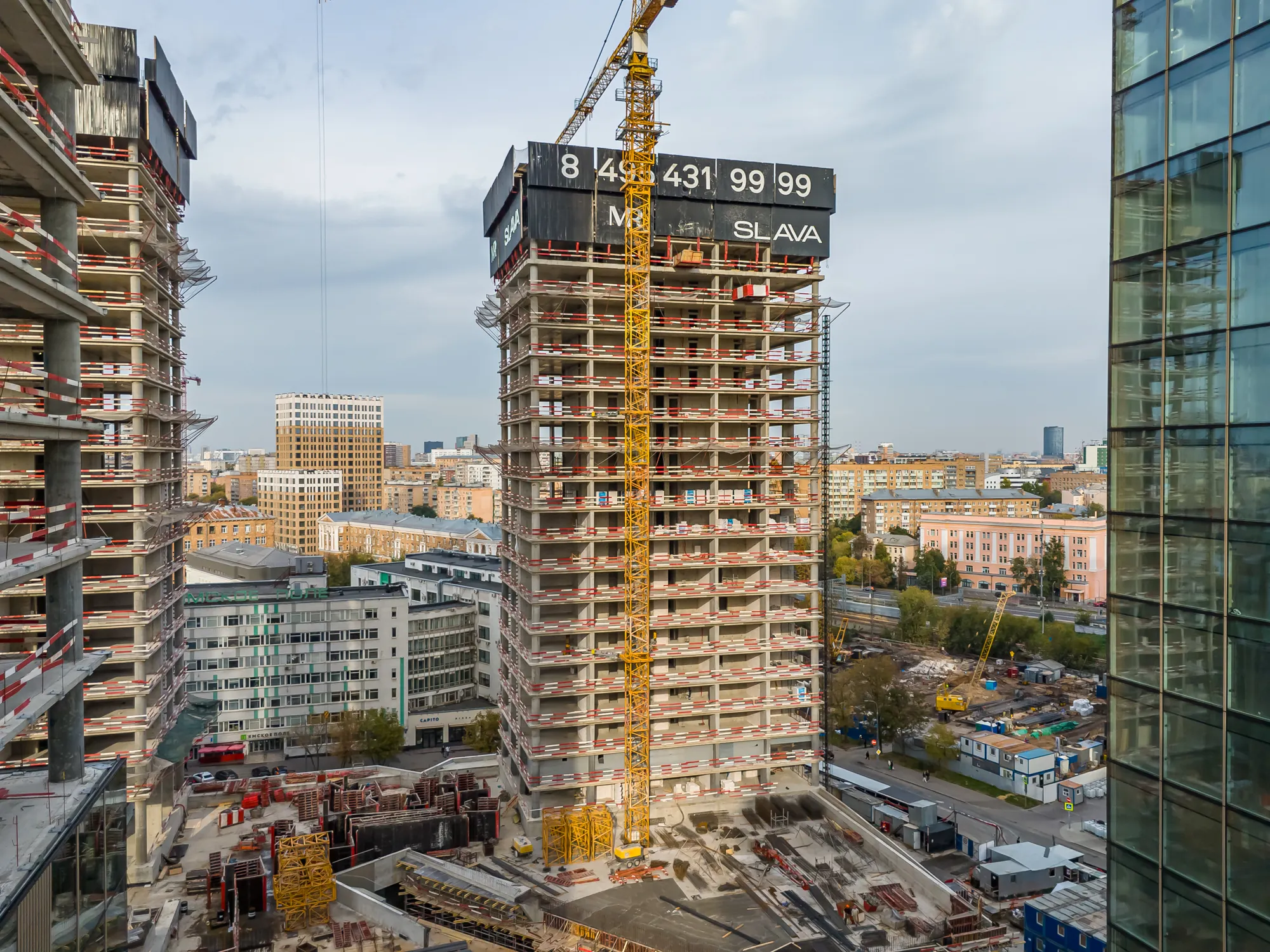 ЖК Жилой комплекс премиум-класса SLAVA (СЛАВА) ход строительства