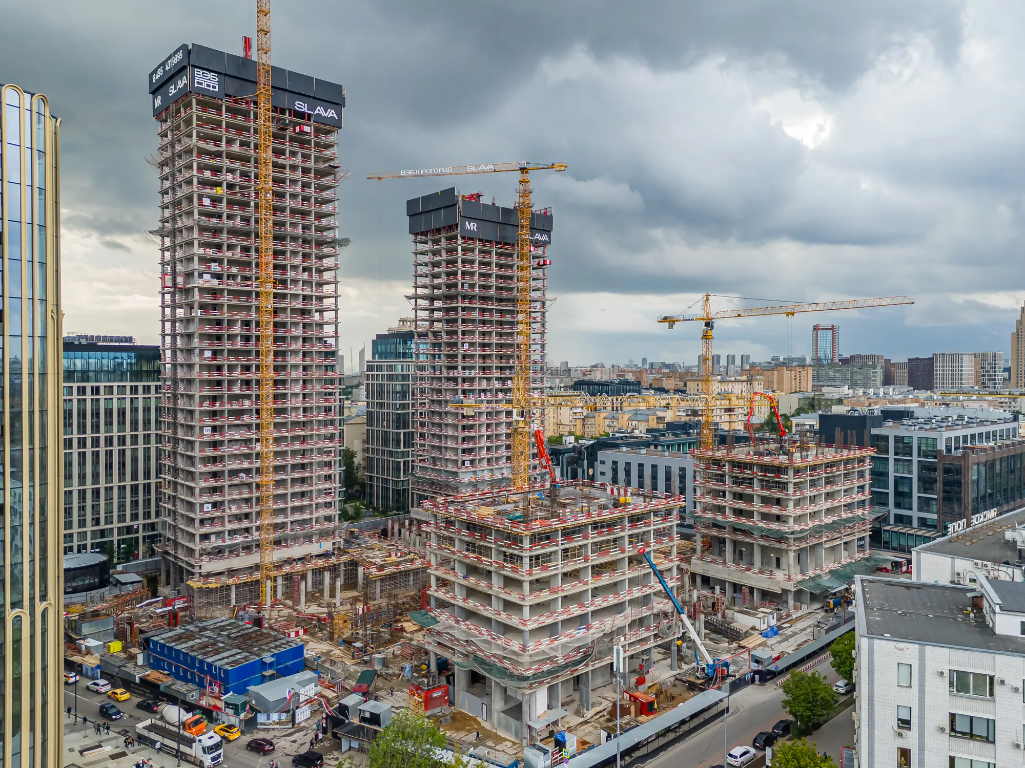 ЖК Жилой комплекс премиум-класса SLAVA (СЛАВА) ход строительства