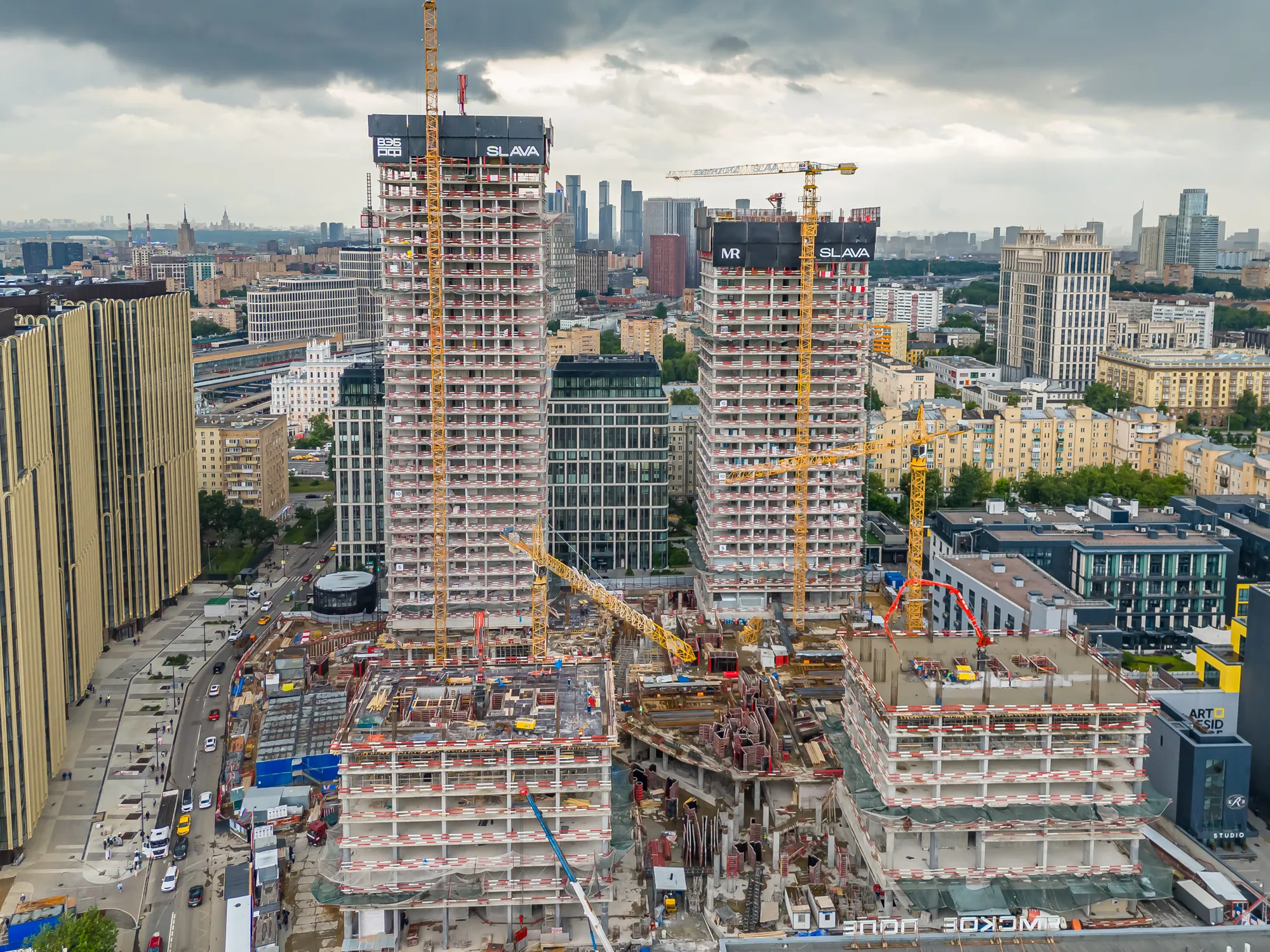 ЖК Жилой комплекс премиум-класса SLAVA (СЛАВА) ход строительства