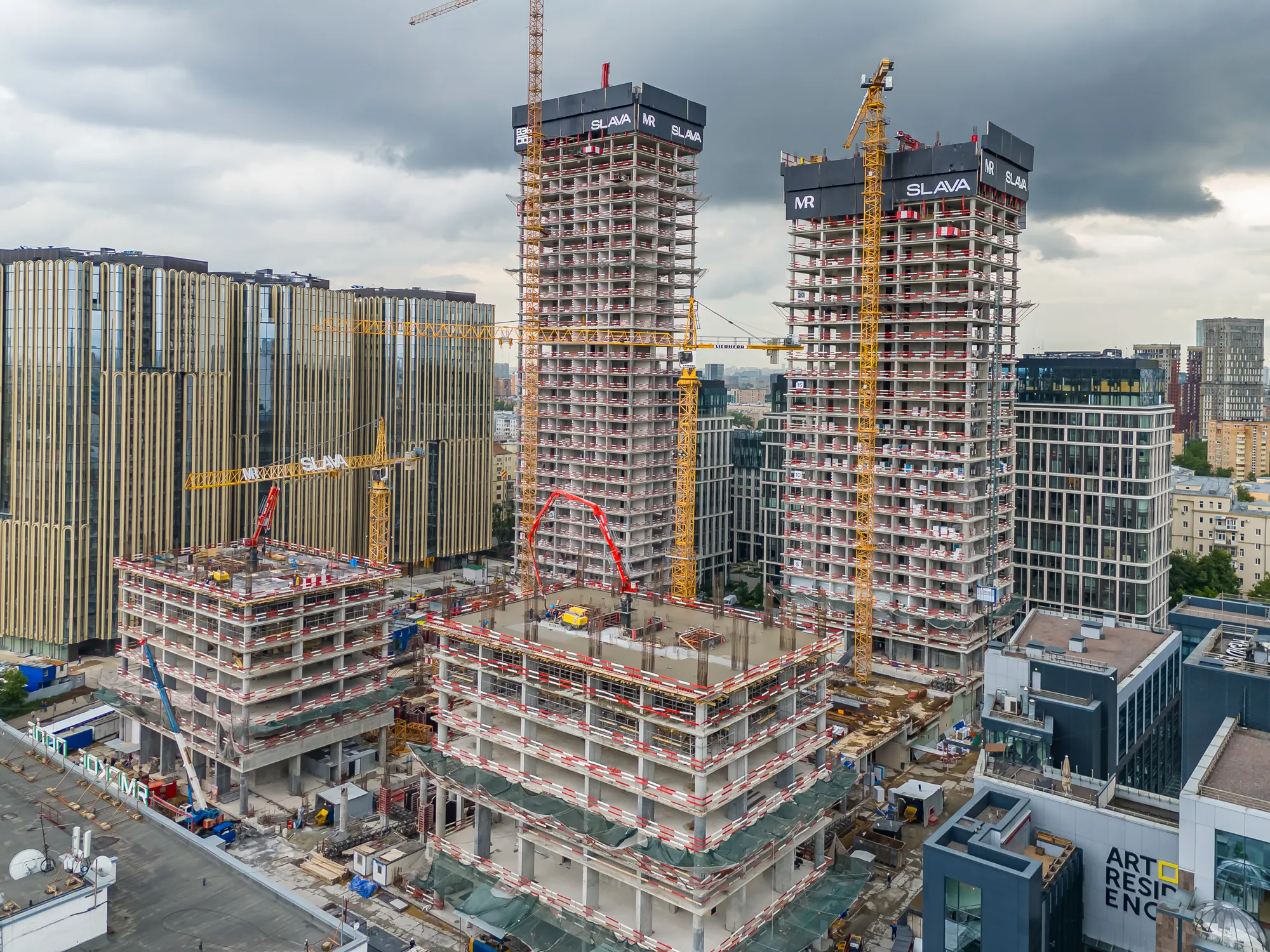 ЖК Жилой комплекс премиум-класса SLAVA (СЛАВА) ход строительства