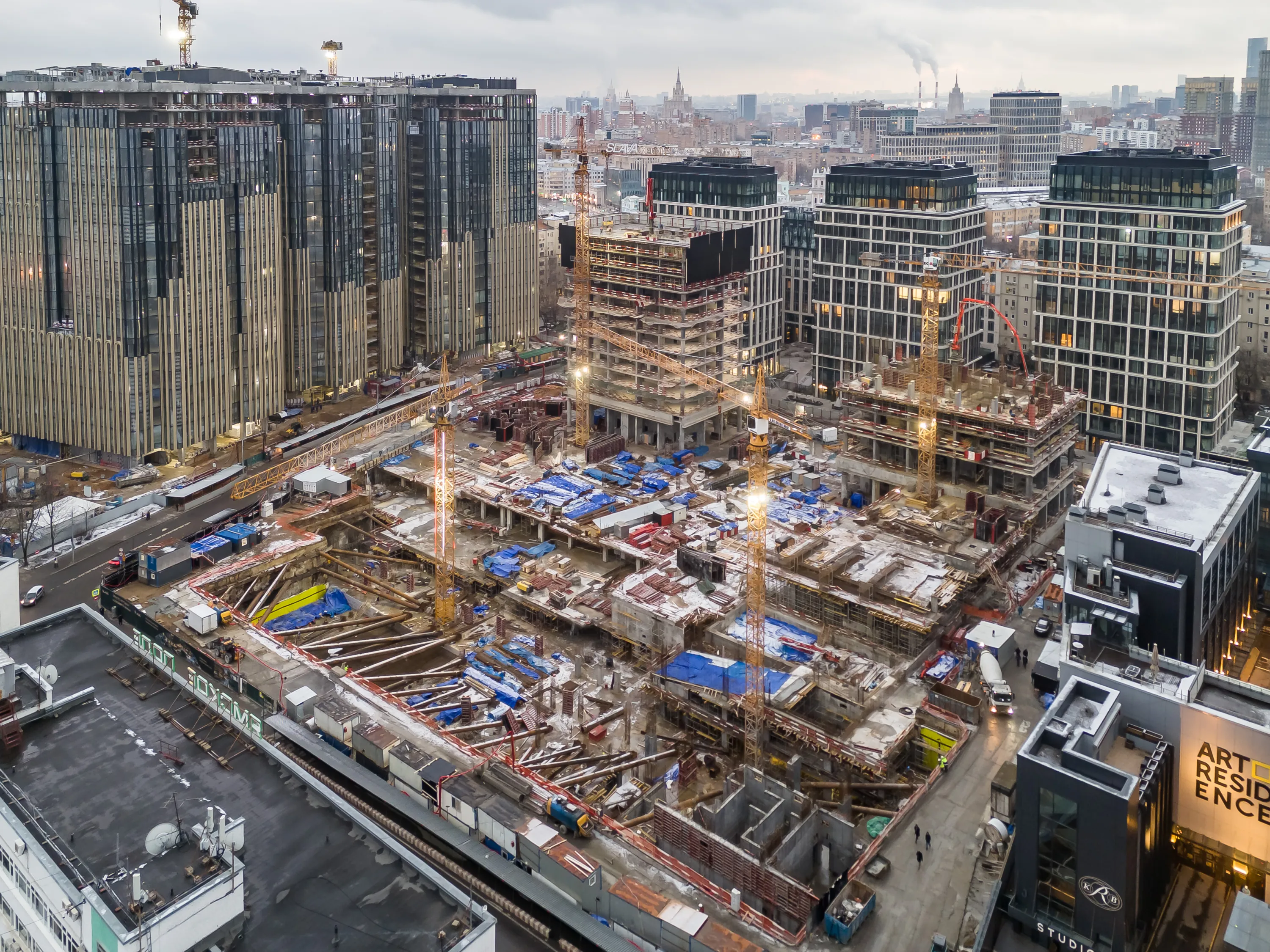 ЖК Жилой комплекс премиум-класса SLAVA (СЛАВА) ход строительства