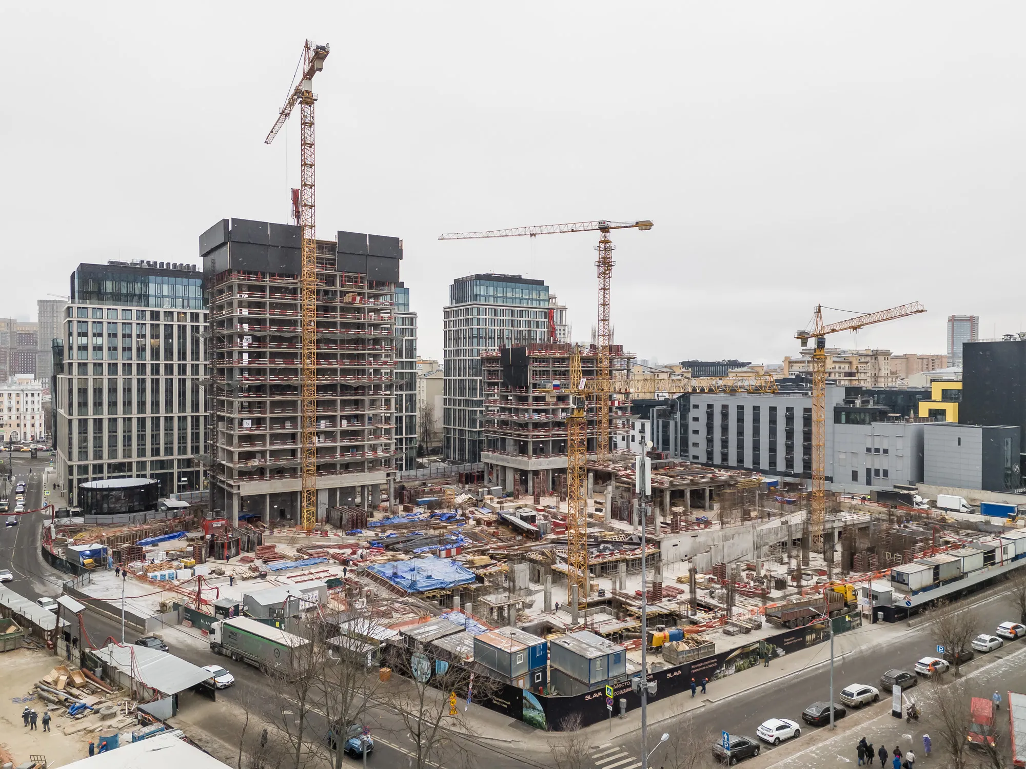 ЖК Жилой комплекс премиум-класса SLAVA (СЛАВА) ход строительства