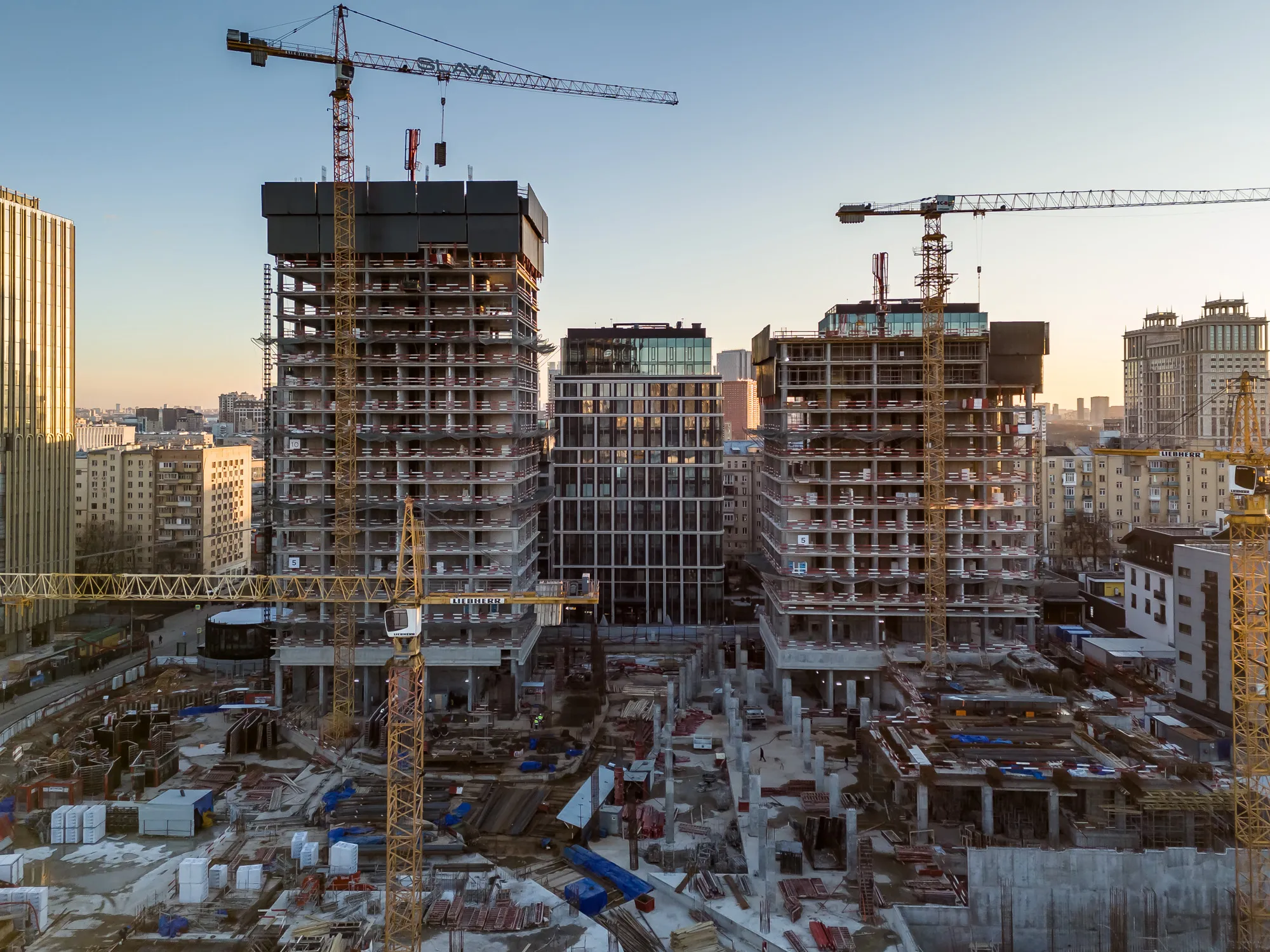 ЖК Жилой комплекс премиум-класса SLAVA (СЛАВА) ход строительства