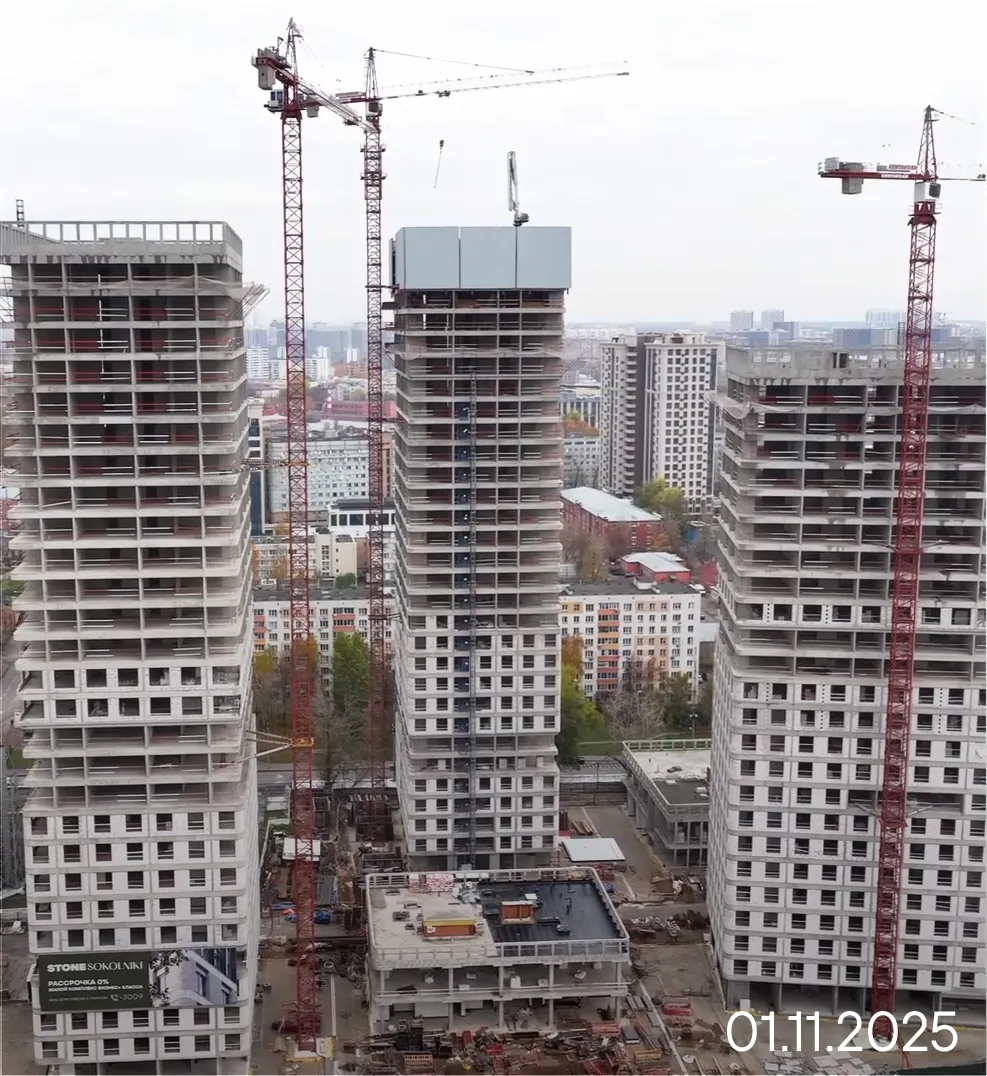 ЖК SOKOLNIKI (Сокольники) ход строительства
