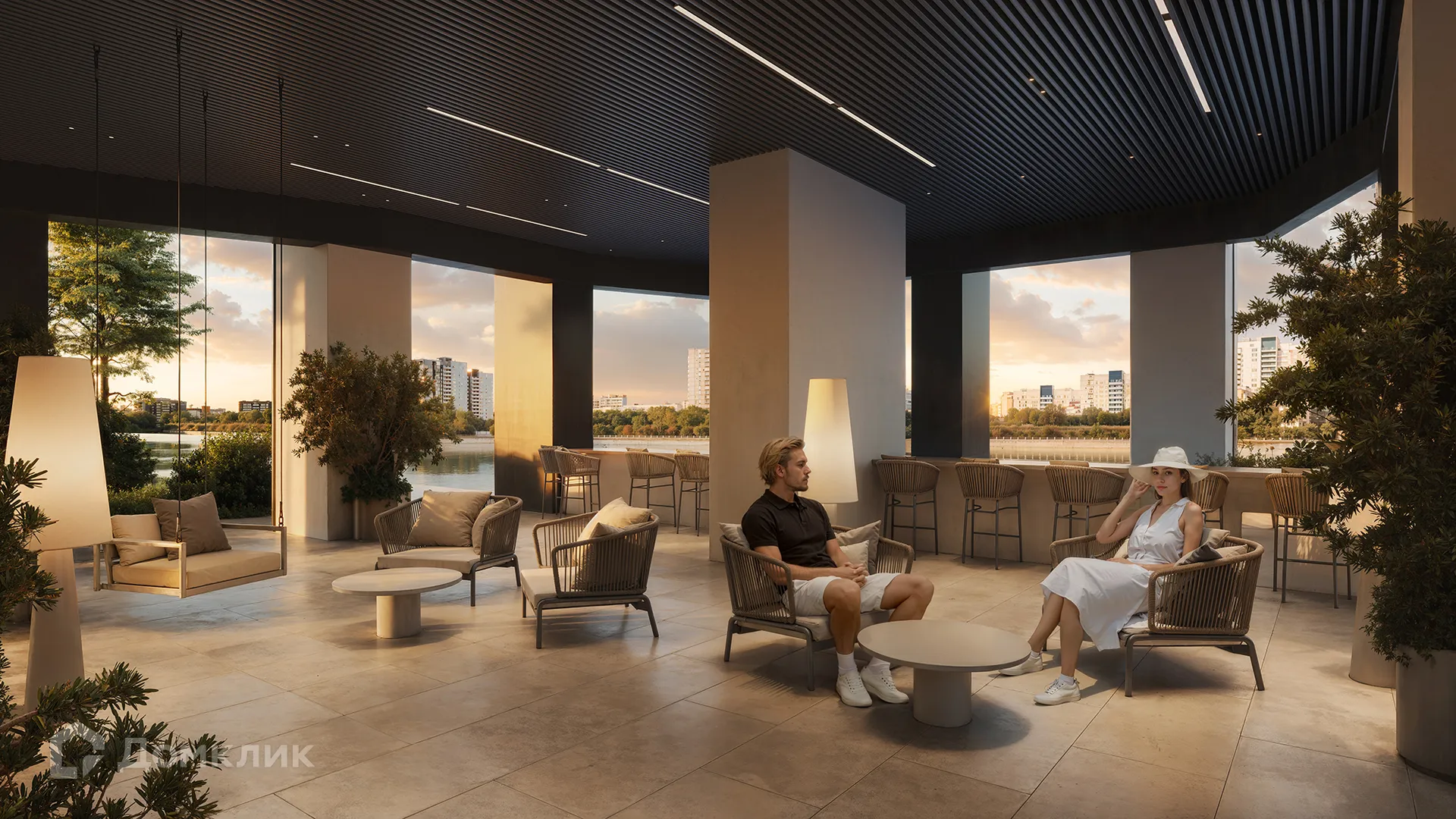 Планировка 4-комнатной квартиры 85.1 м² в ЖК Дрим Рива, г. Москва — фото 12