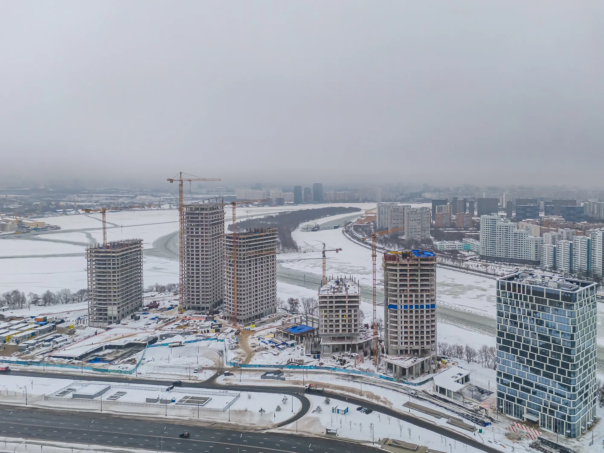 Дрим Рива ход строительства