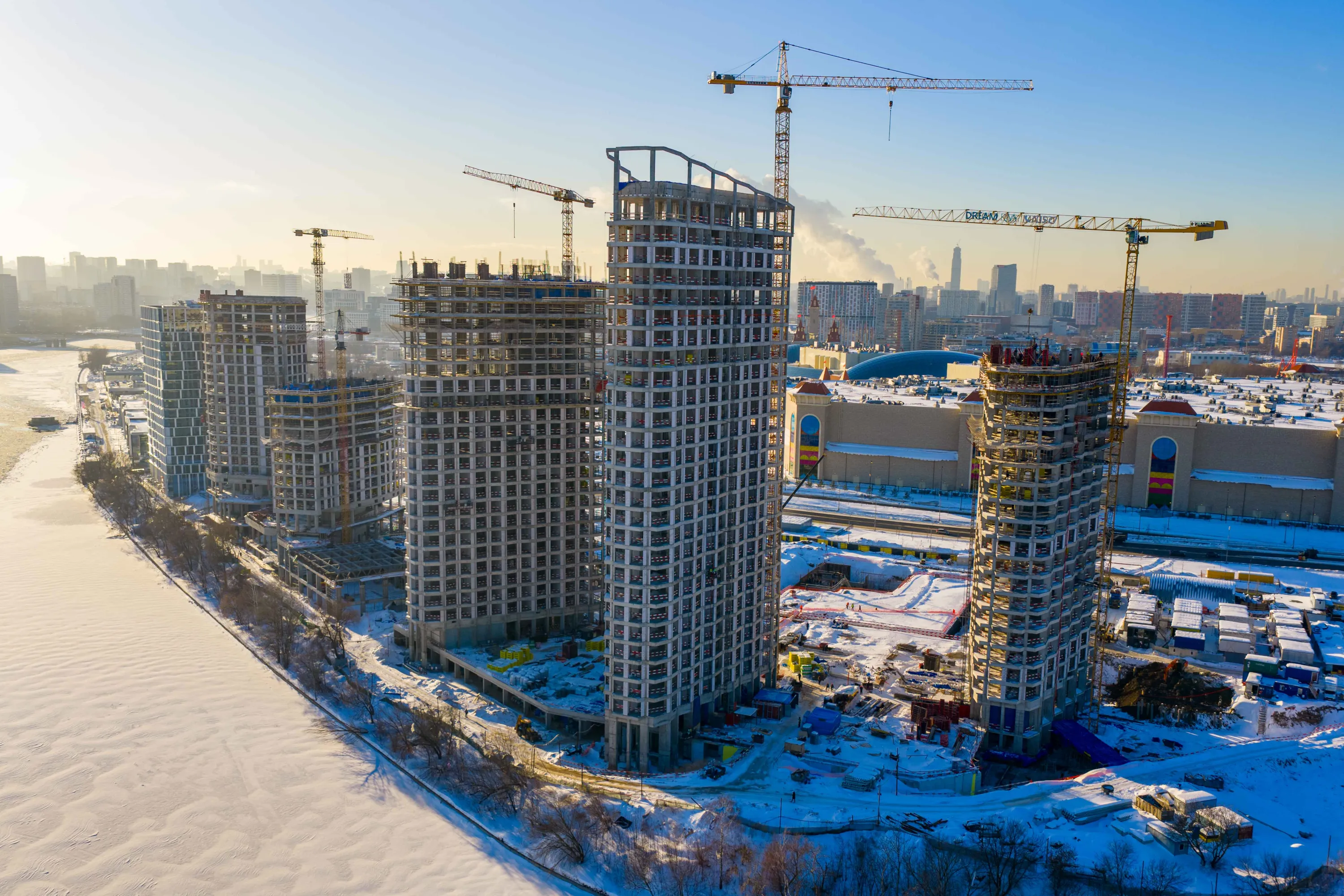 Дрим Рива ход строительства