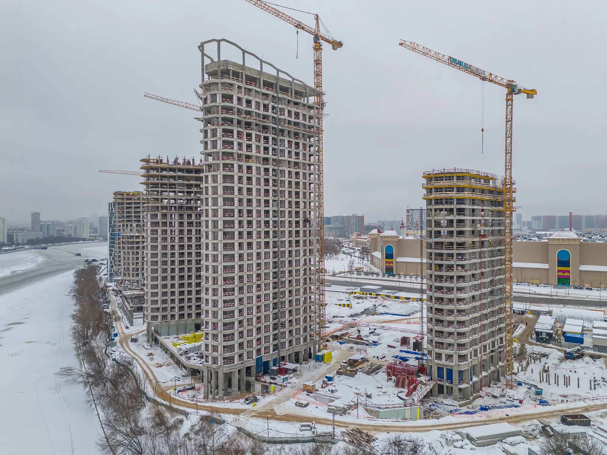 Дрим Рива ход строительства