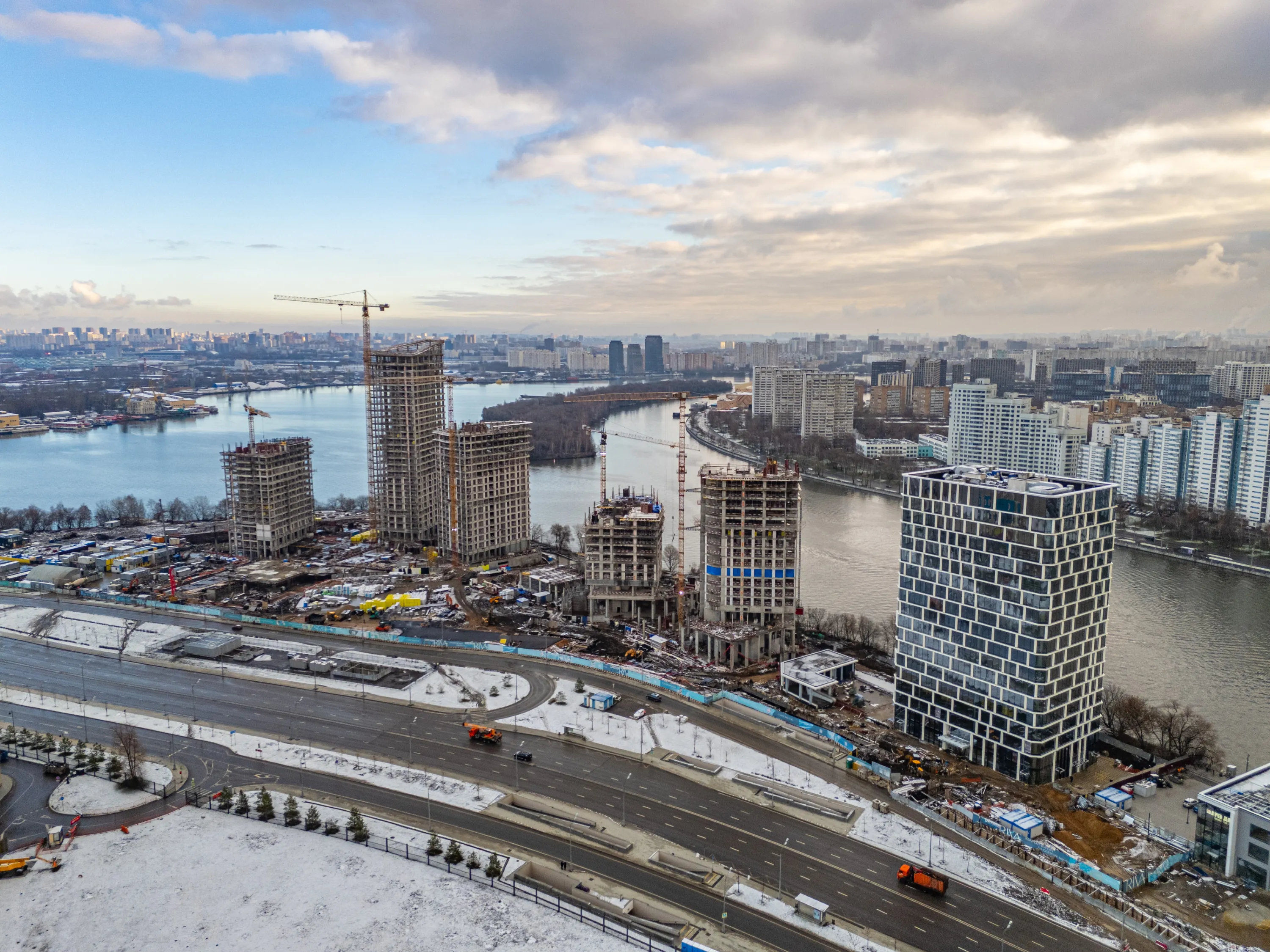 Дрим Рива ход строительства