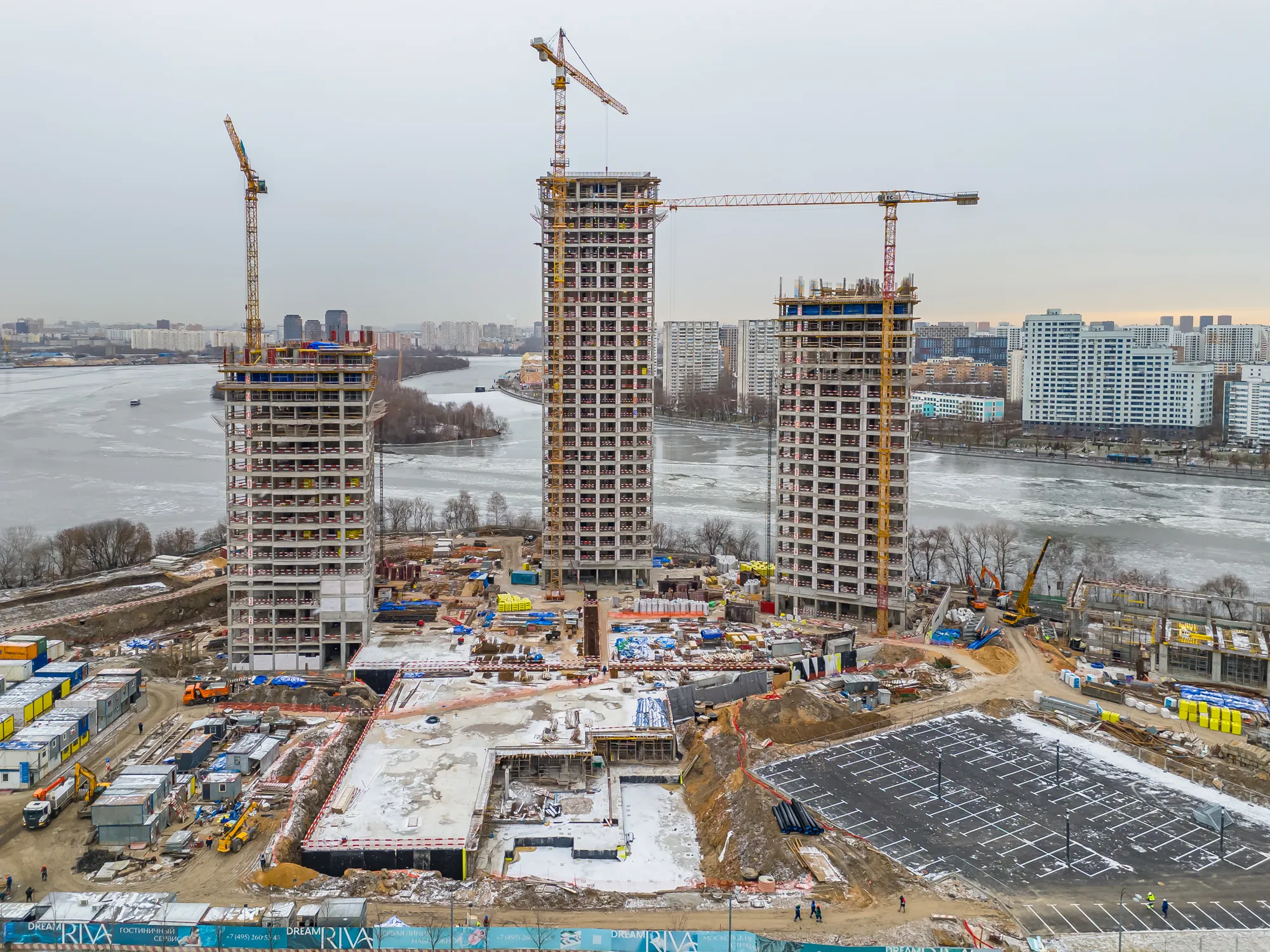 Дрим Рива ход строительства