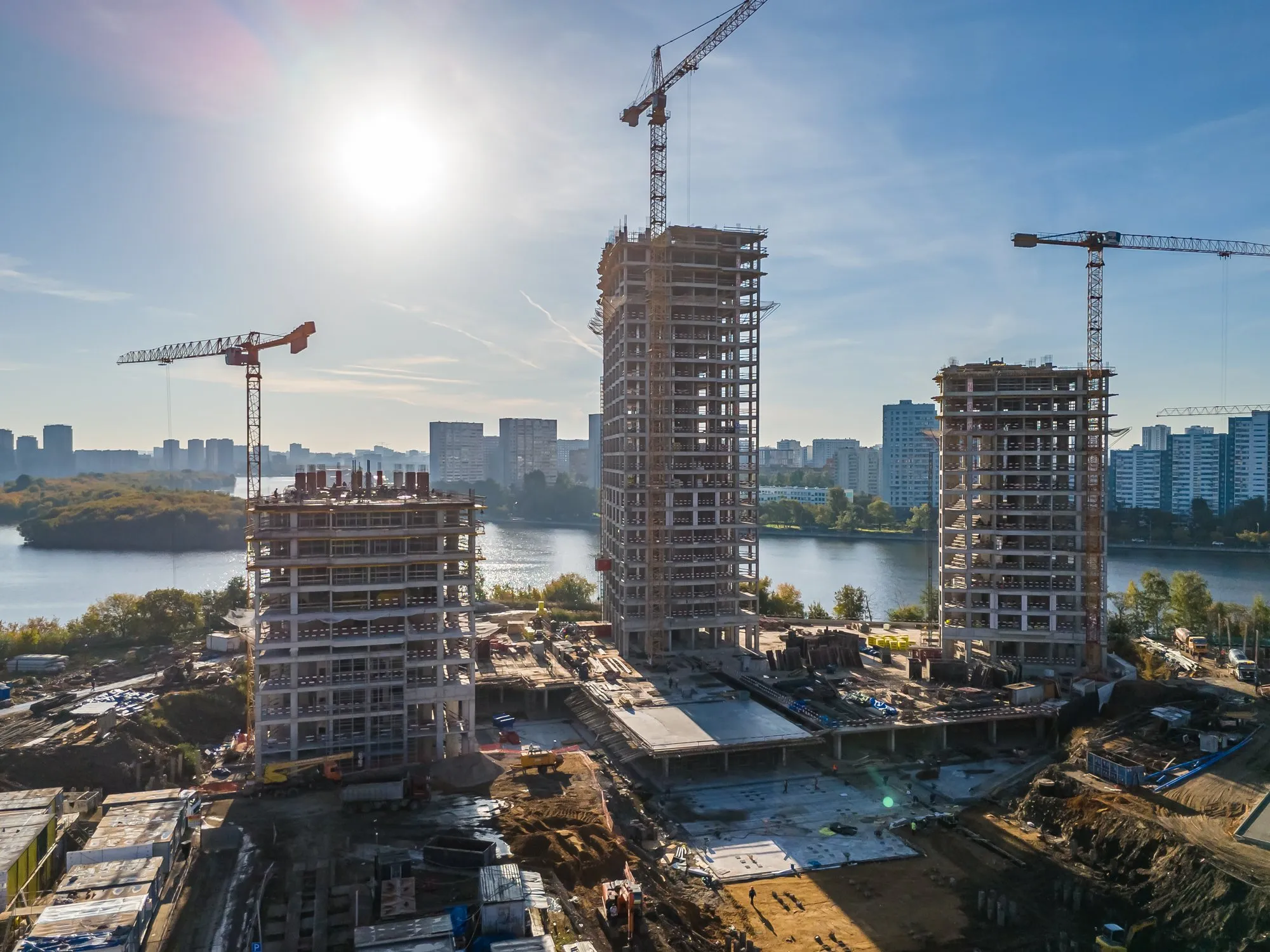 Дрим Рива ход строительства