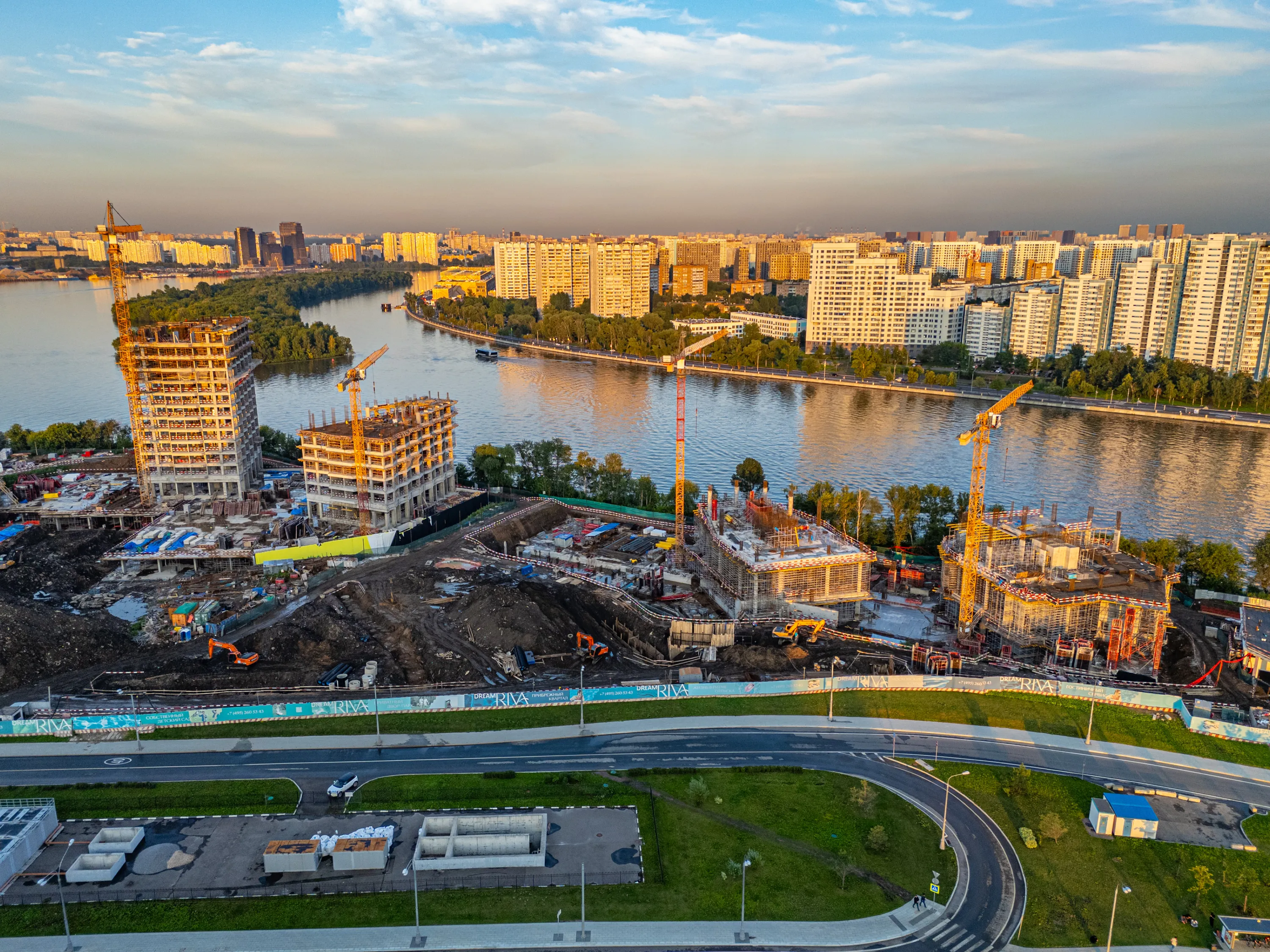 Дрим Рива ход строительства