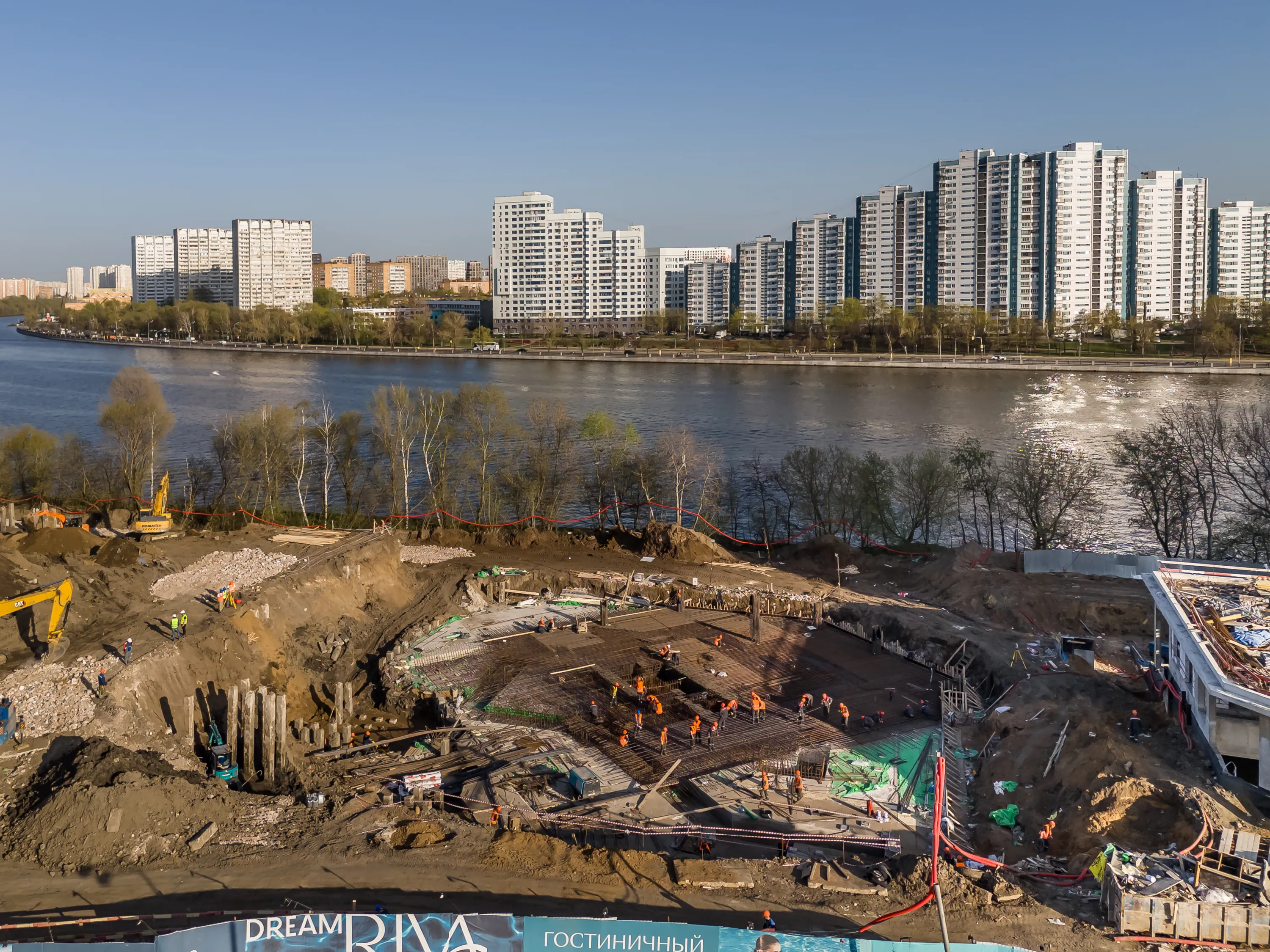 Дрим Рива ход строительства