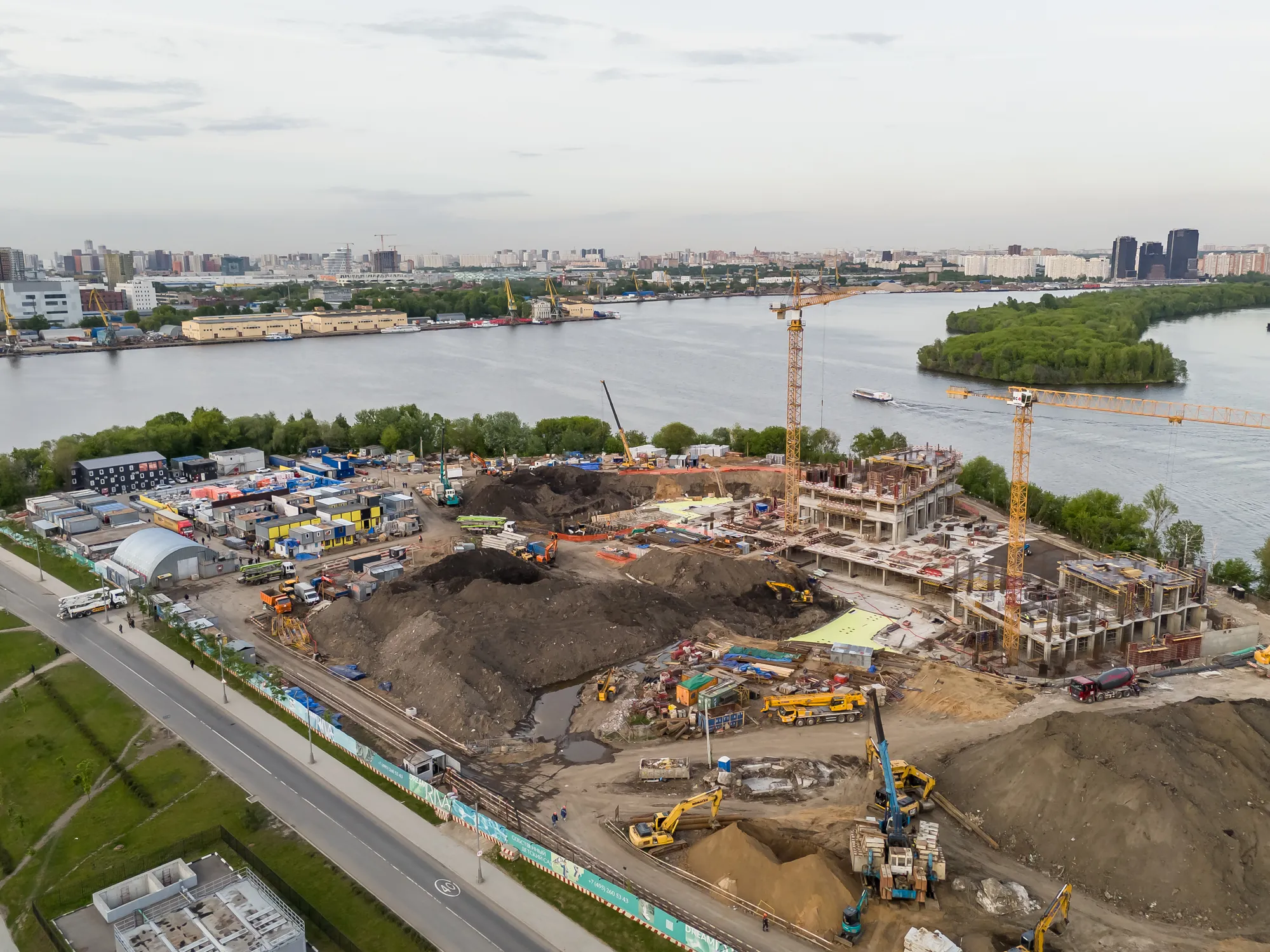 Дрим Рива ход строительства