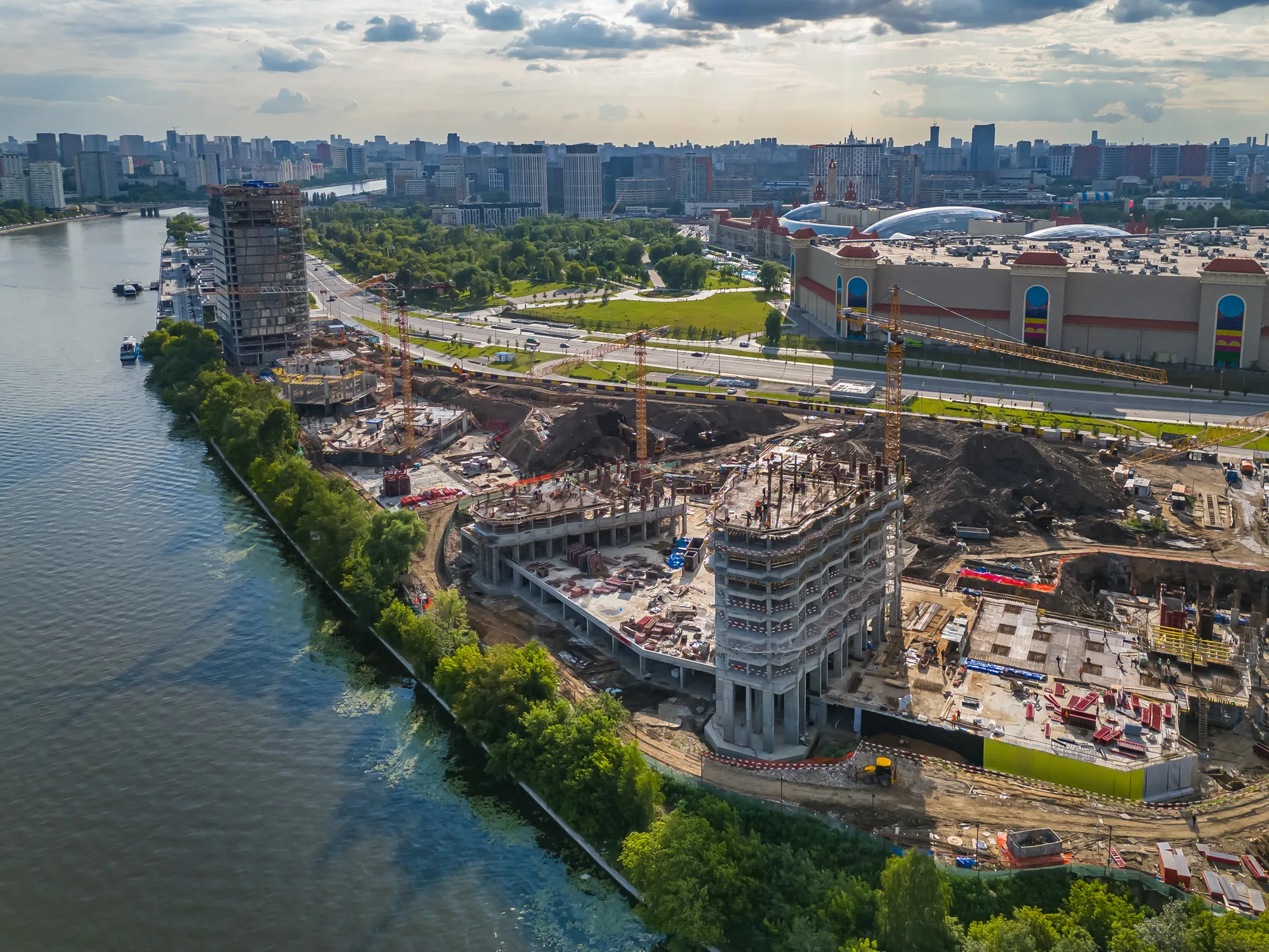 Дрим Рива ход строительства