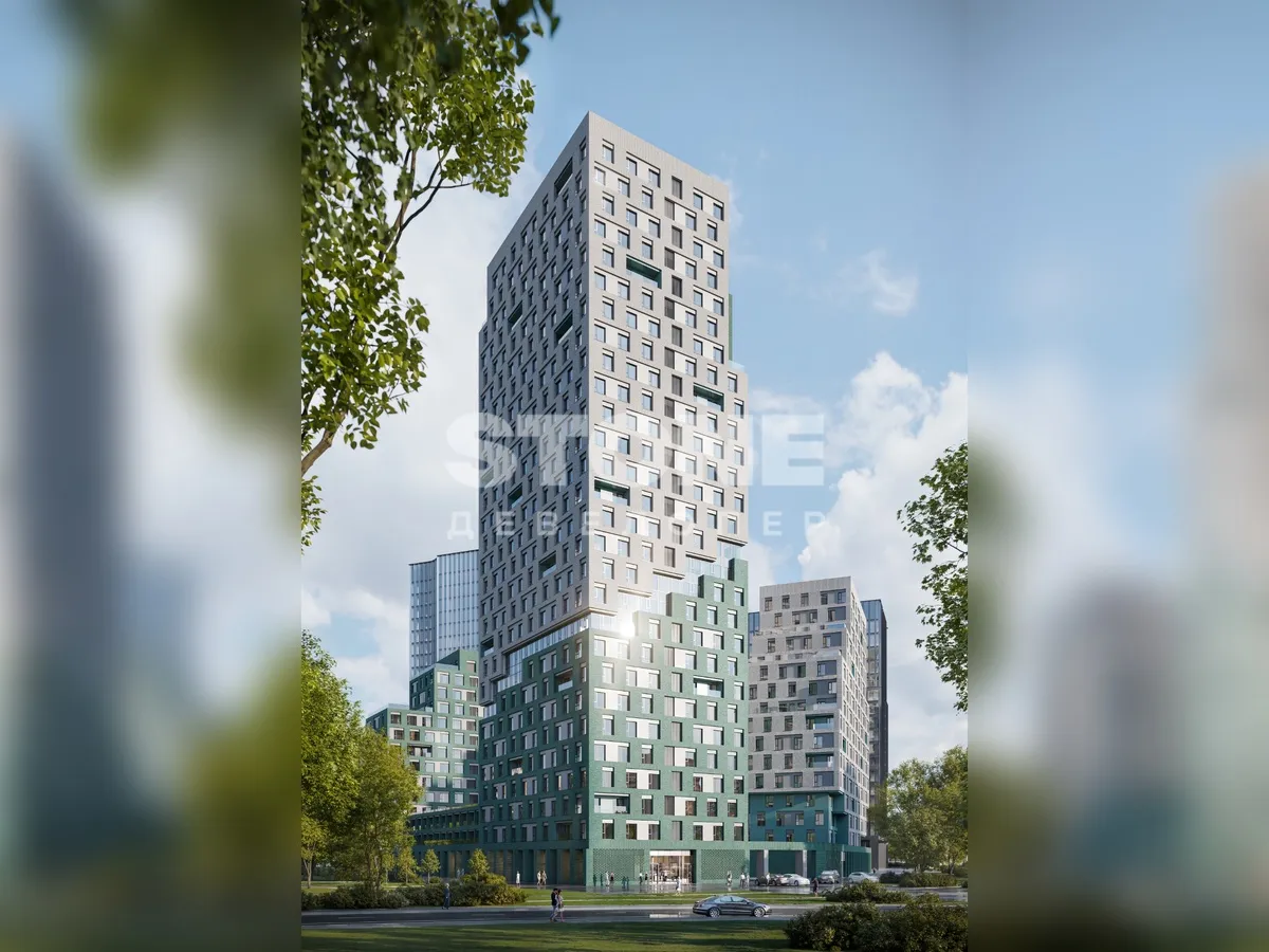 Планировка 1-комнатной квартиры 65.7 м² в ЖК Райз, г. Москва — фото 6