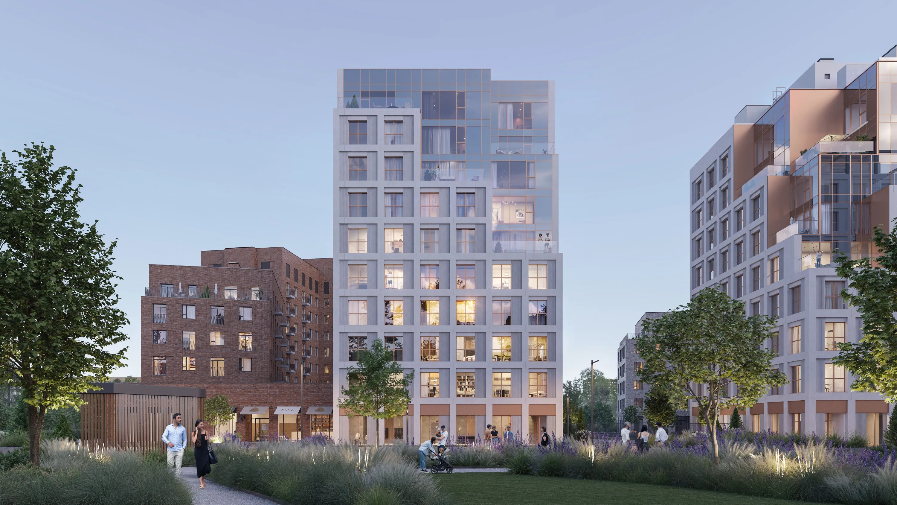 Планировка 4-комнатной квартиры 117.7 м² в ЖК СберСити - квартал В17, г. Москва — фото 2