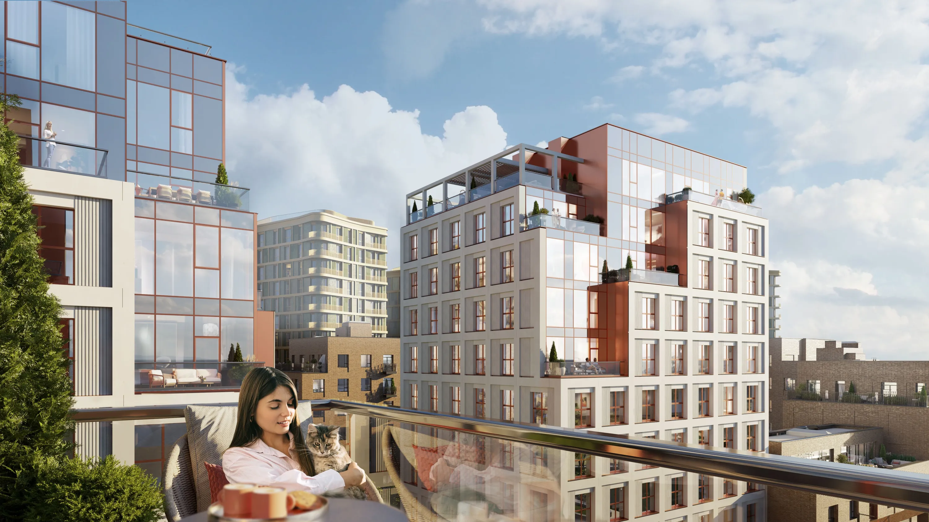 Планировка 4-комнатной квартиры 117.7 м² в ЖК СберСити - квартал В17, г. Москва — фото 4