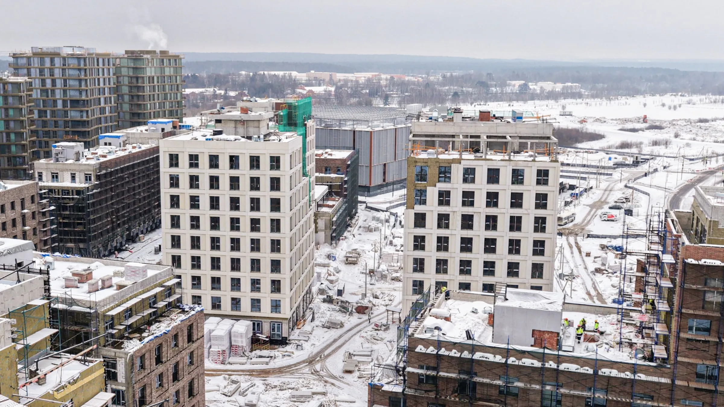 СберСити - квартал В17 ход строительства