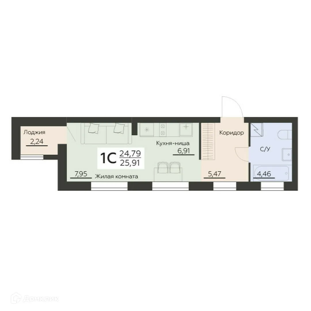 Фото квартиры в ЖК Заря