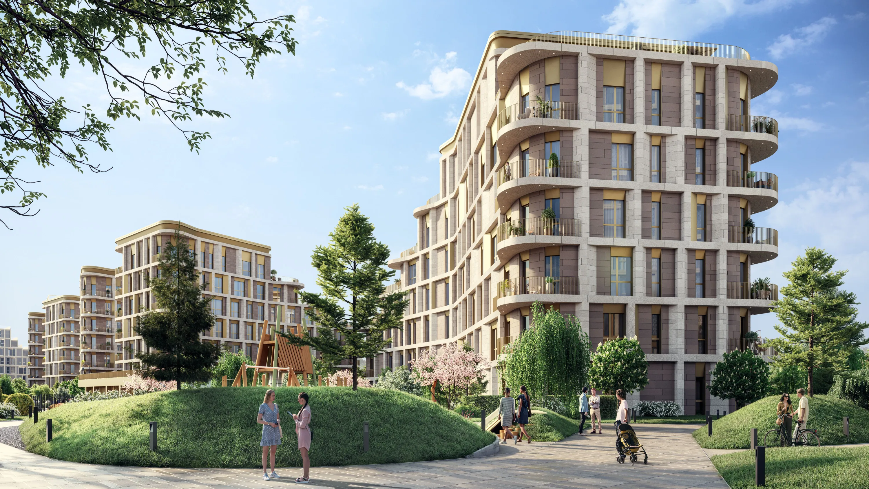 Планировка 3-комнатной квартиры 89.86 м² в ЖК СберСити - квартал В21, г. Москва — фото 1